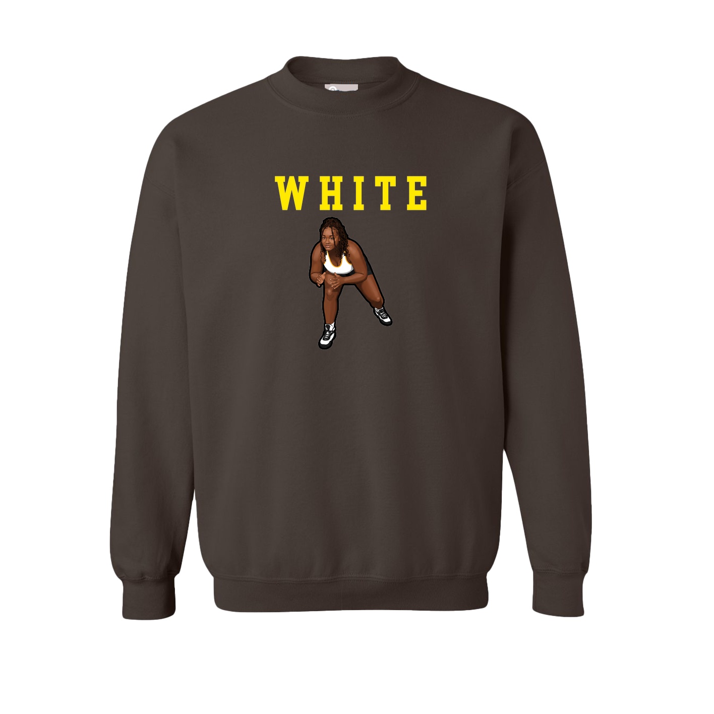 Fleece Crew — Shirsey in Brown