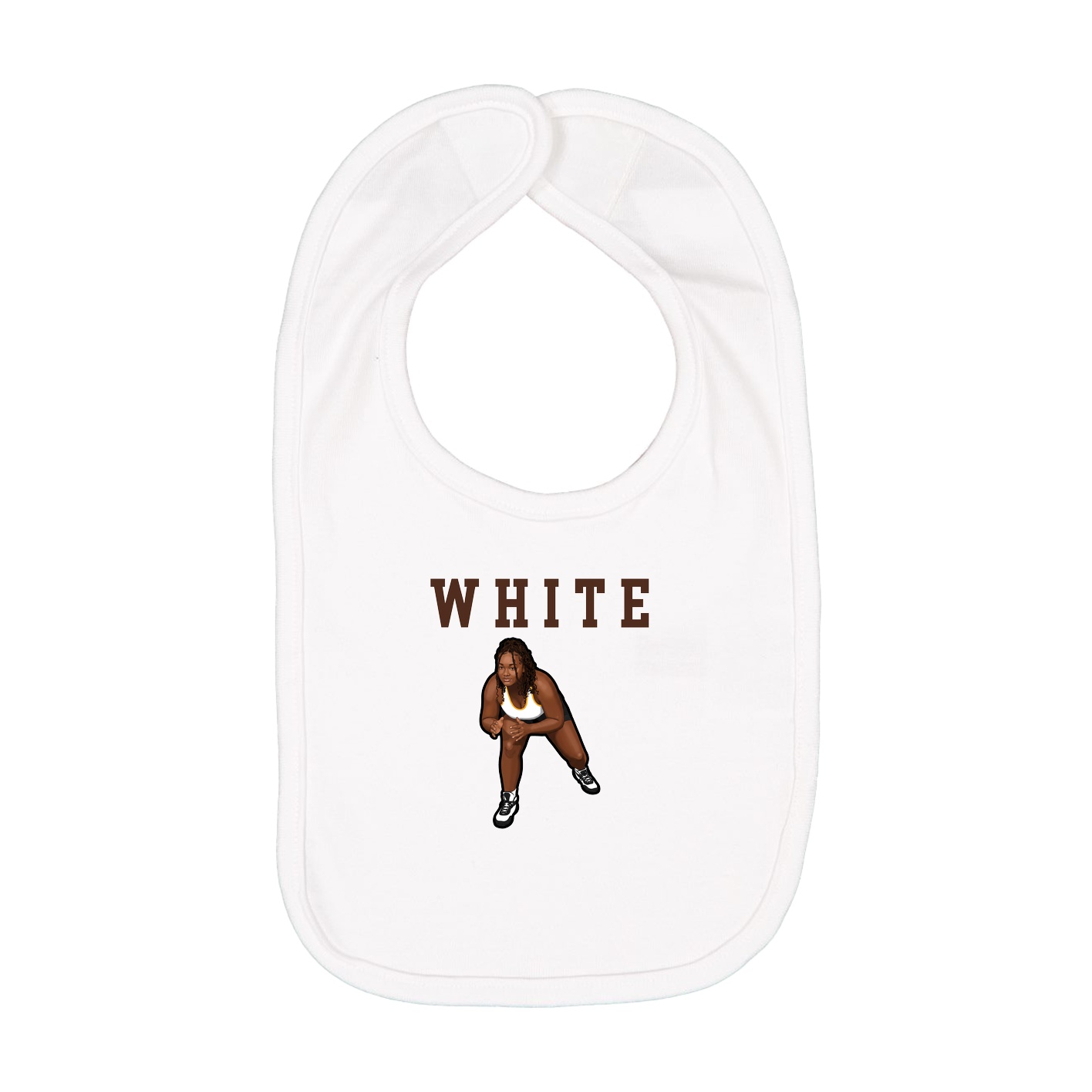 Infant Bib — Shirsey in White