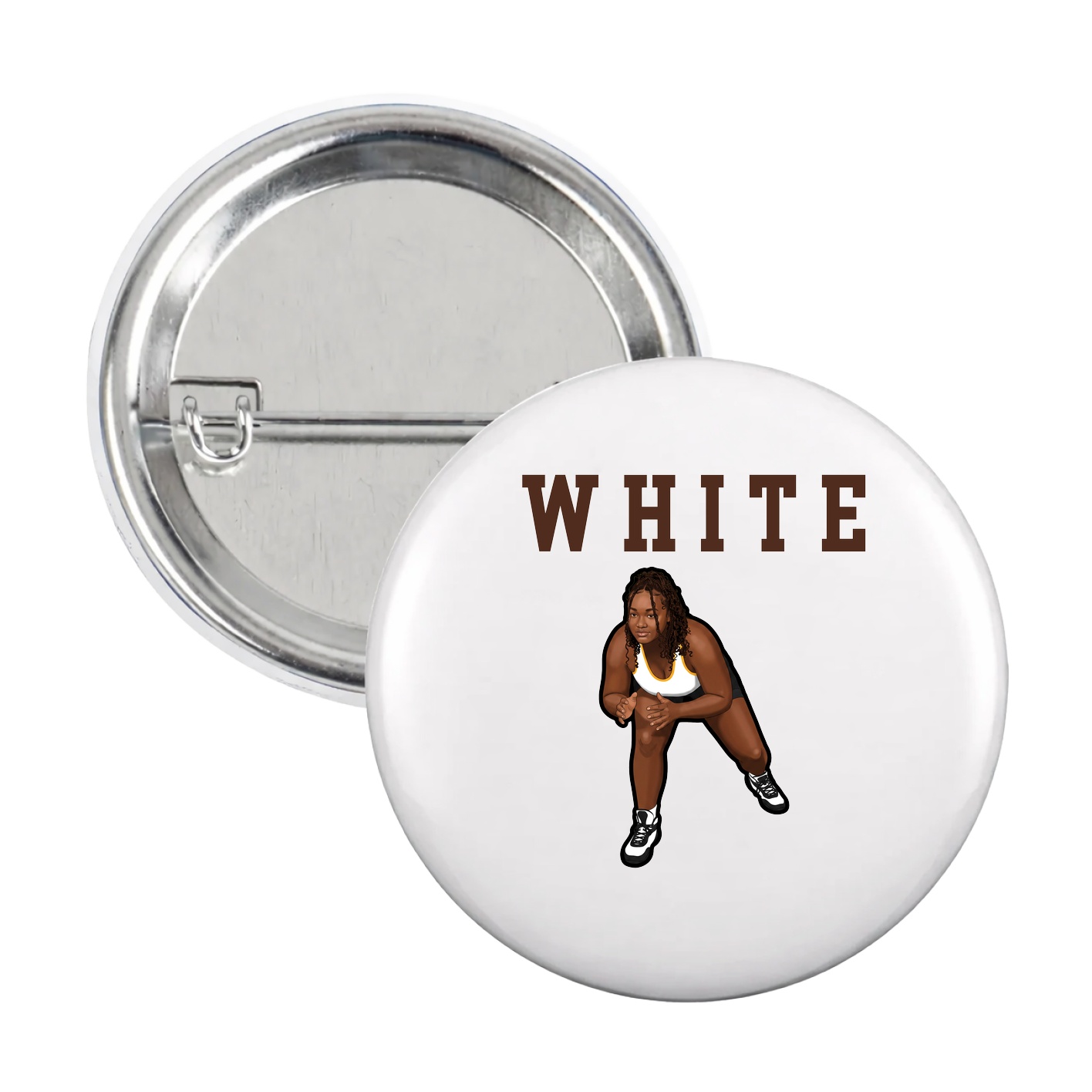 Game Day Button — Shirsey in White