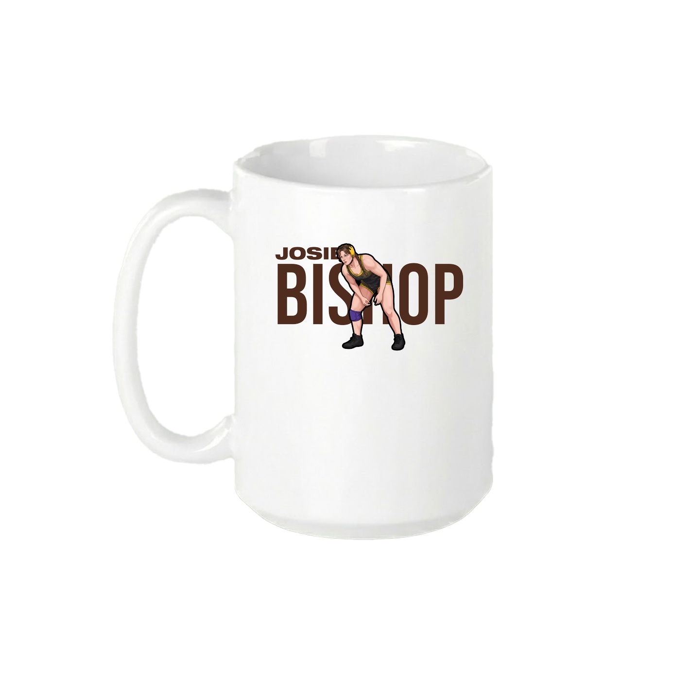 15oz Coffee Mug — Player Name in White