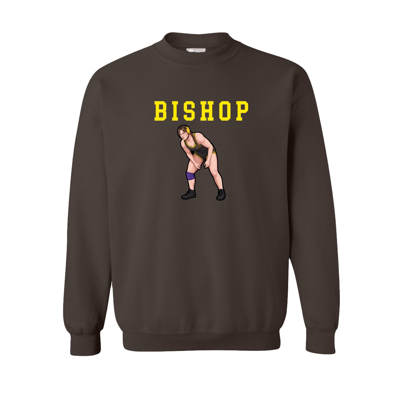 Fleece Crew — Shirsey in Brown