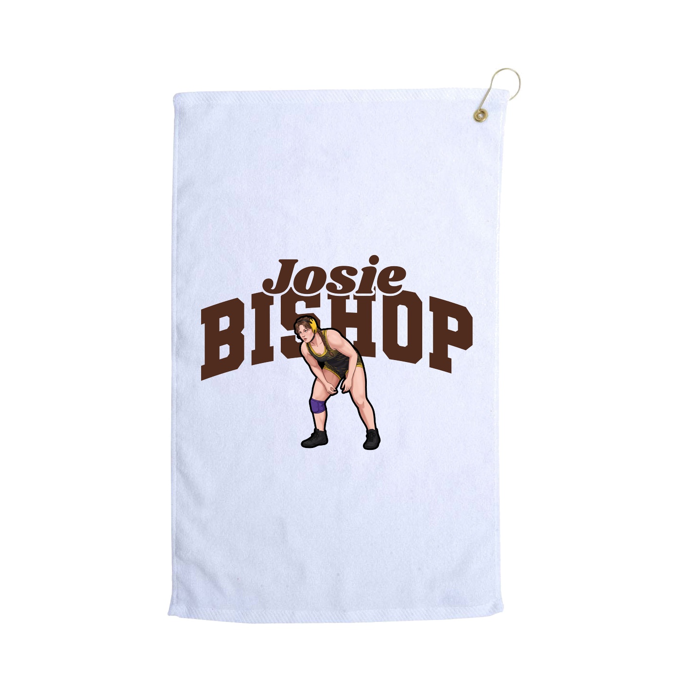 Golf Towel — Signature Arch in White