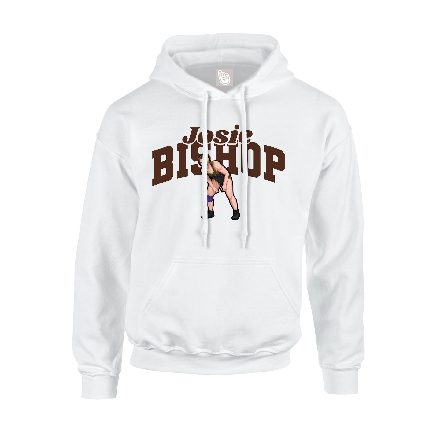 Hoodie — Signature Arch in White