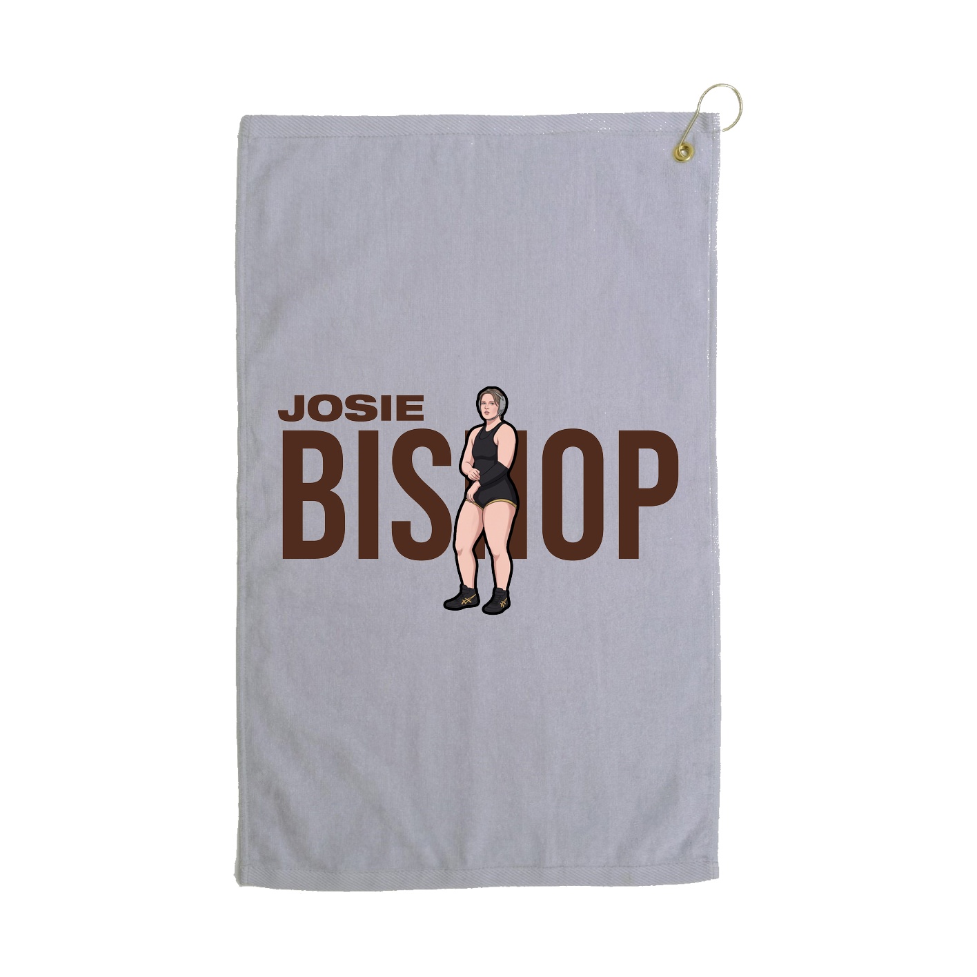 Golf Towel — Player Name in Grey