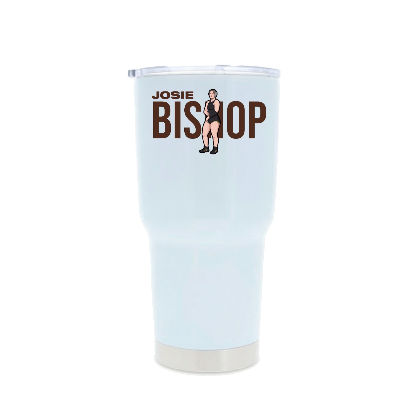 30oz Stainless Steel Tumbler — Player Name in White