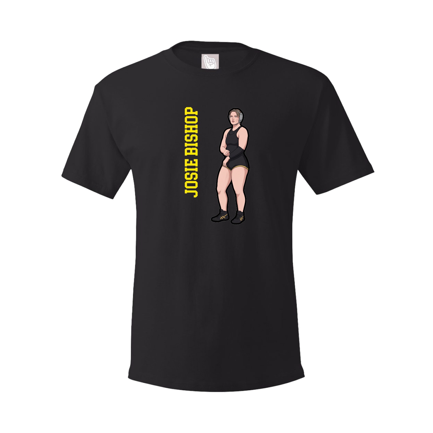 Youth Tee — Name Vertical in Black