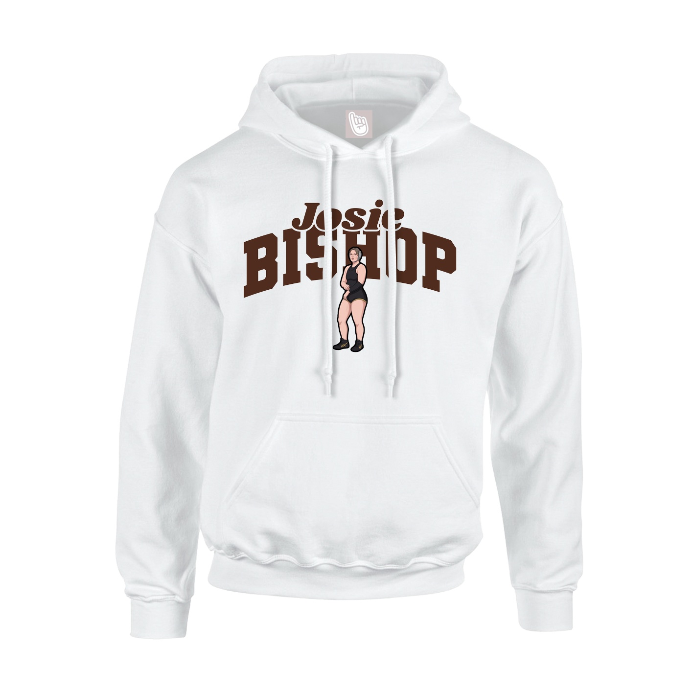 Youth Hoodie — Signature Arch in White