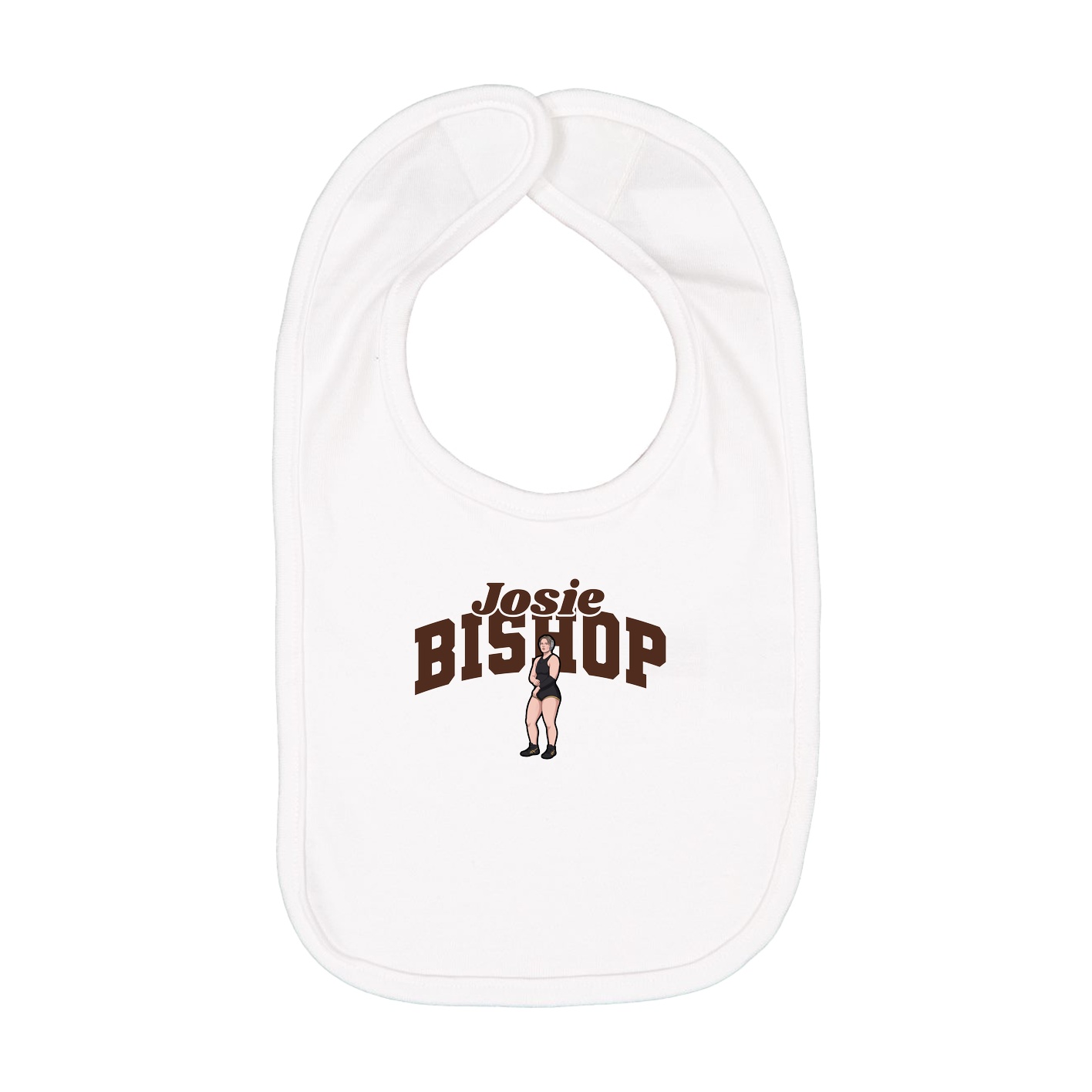 Infant Bib — Signature Arch in White