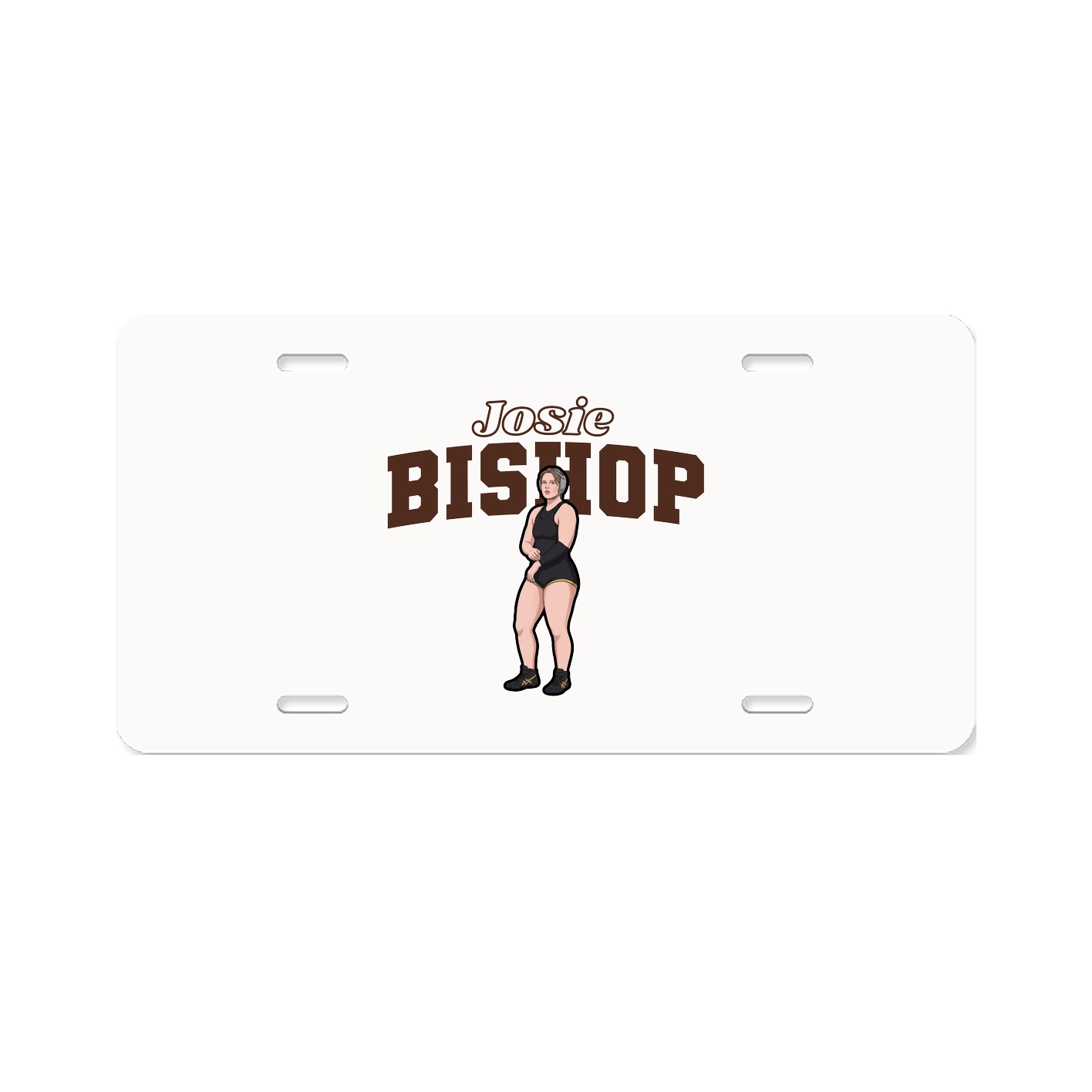 License Plate — Name Arch in Classic