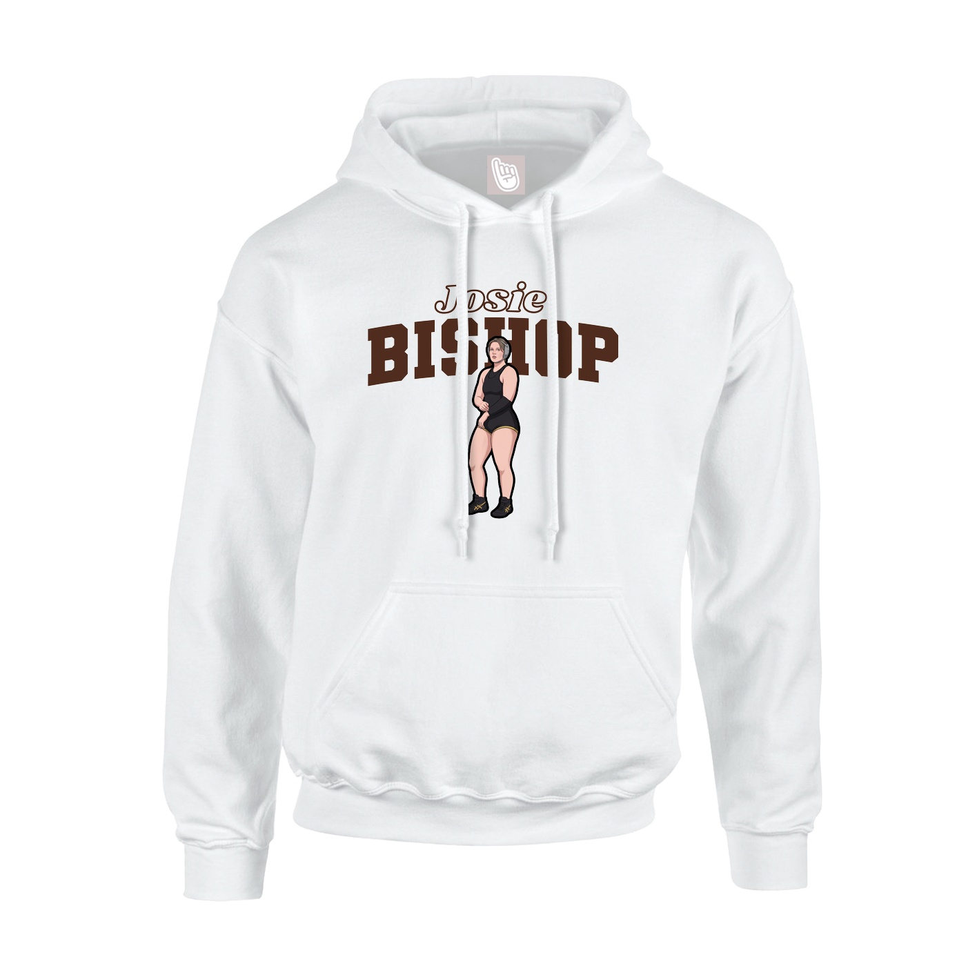 Hoodie — Name Arch in White