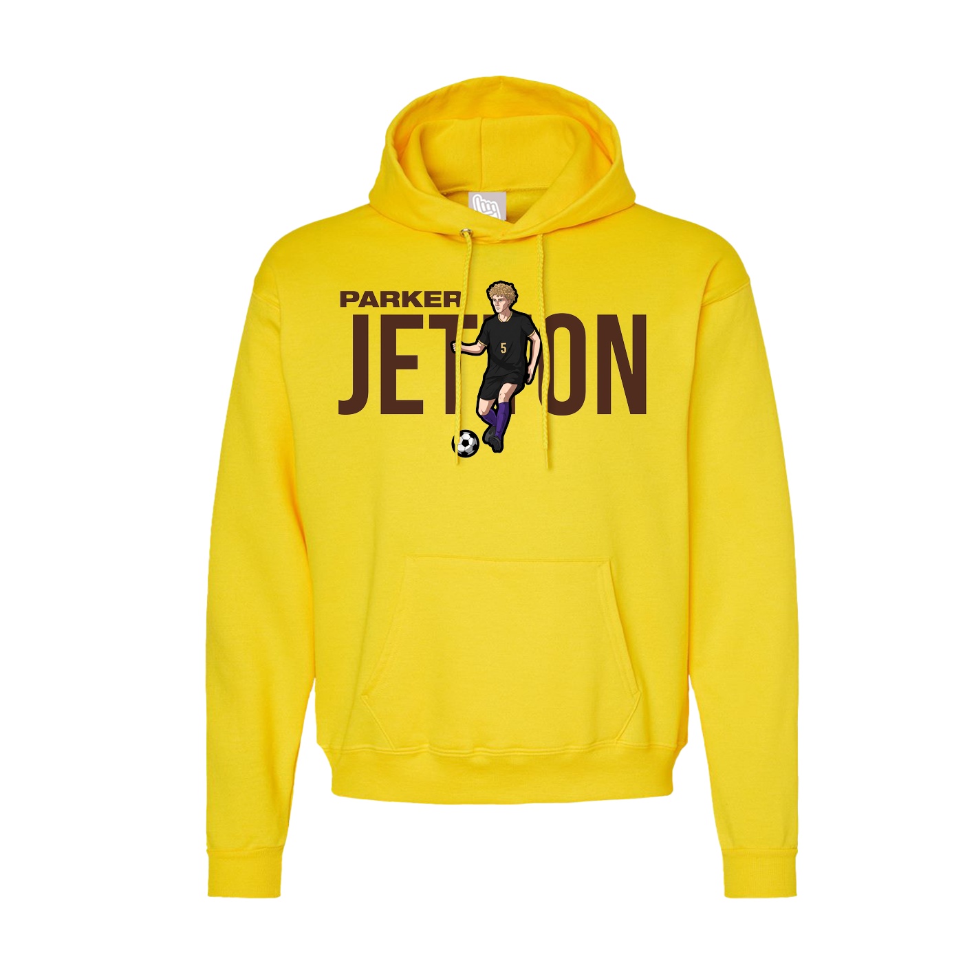 Hoodie — Player Name in Yellow