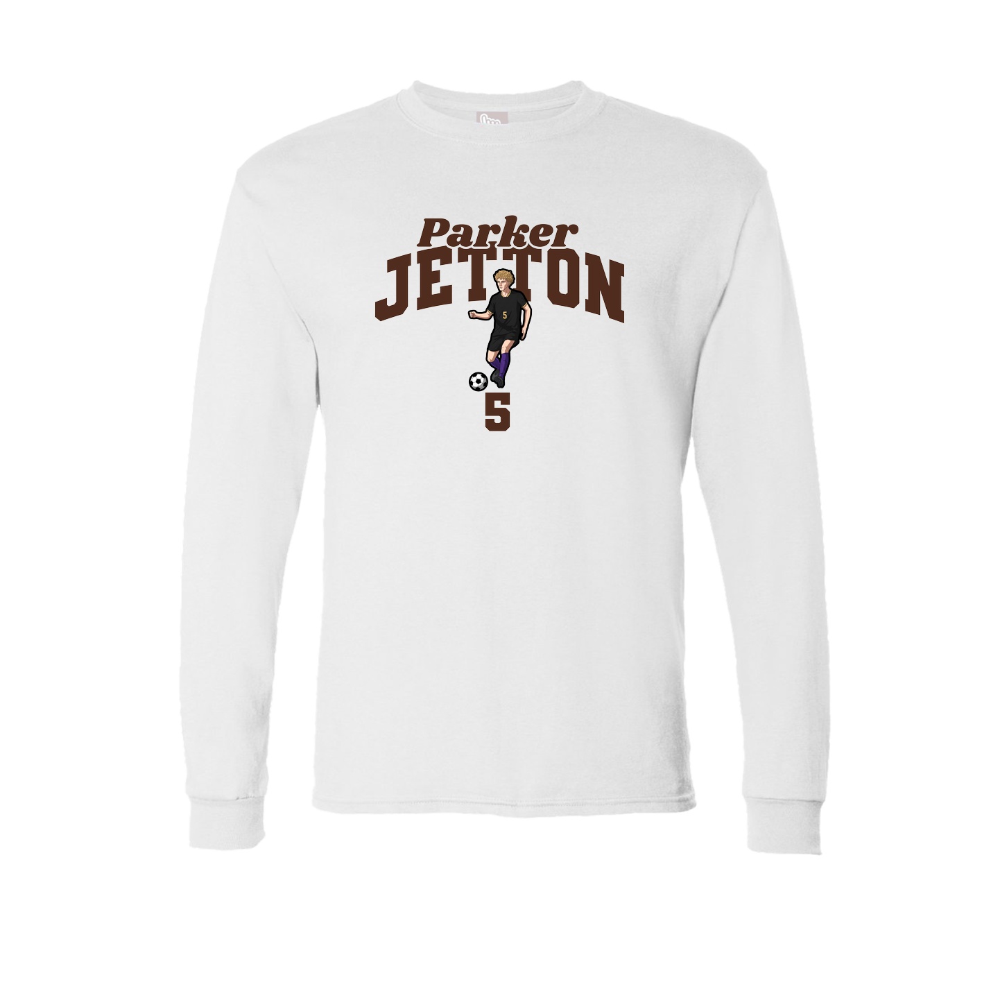 Long Sleeve Tee — Signature Arch in White