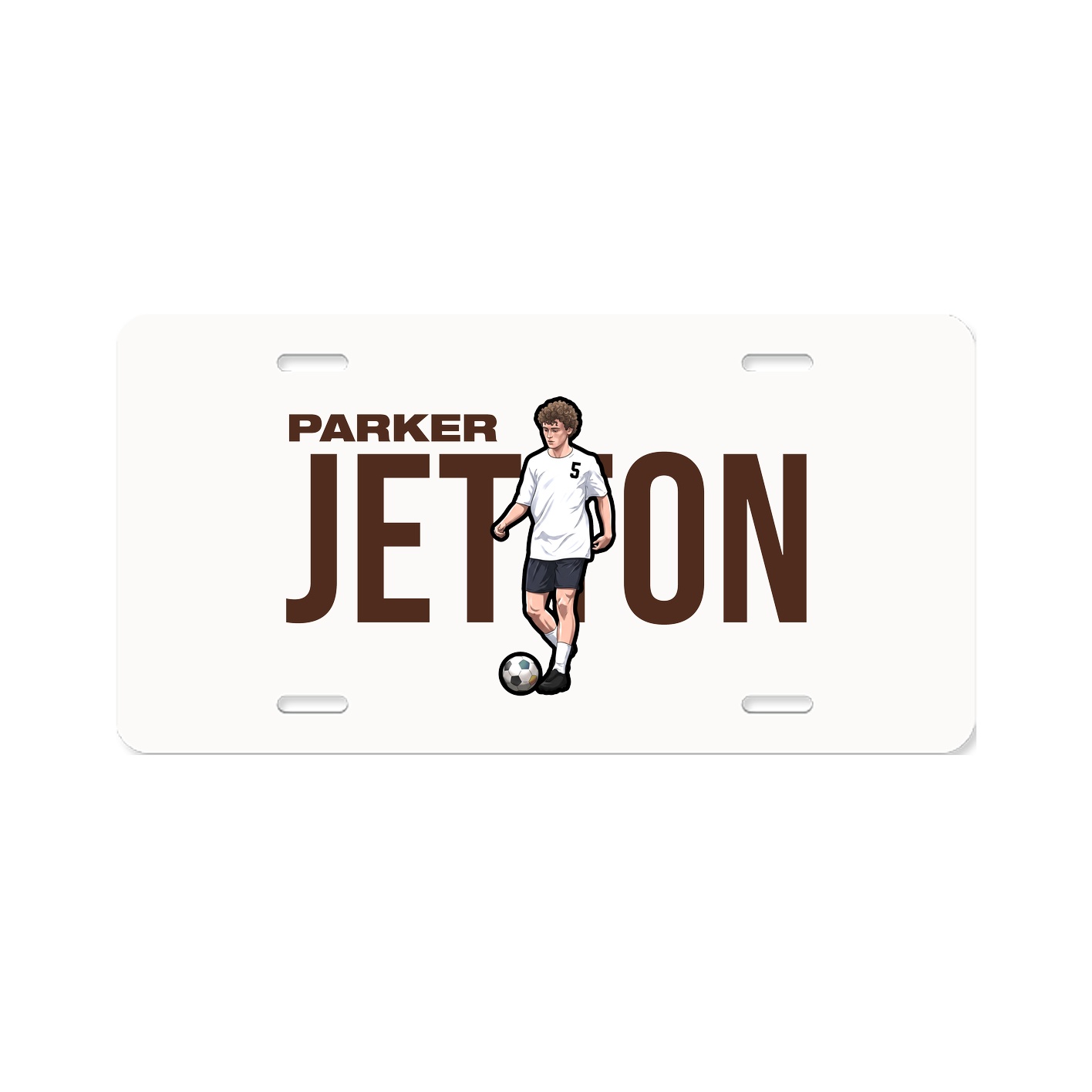 License Plate — Player Name in Classic