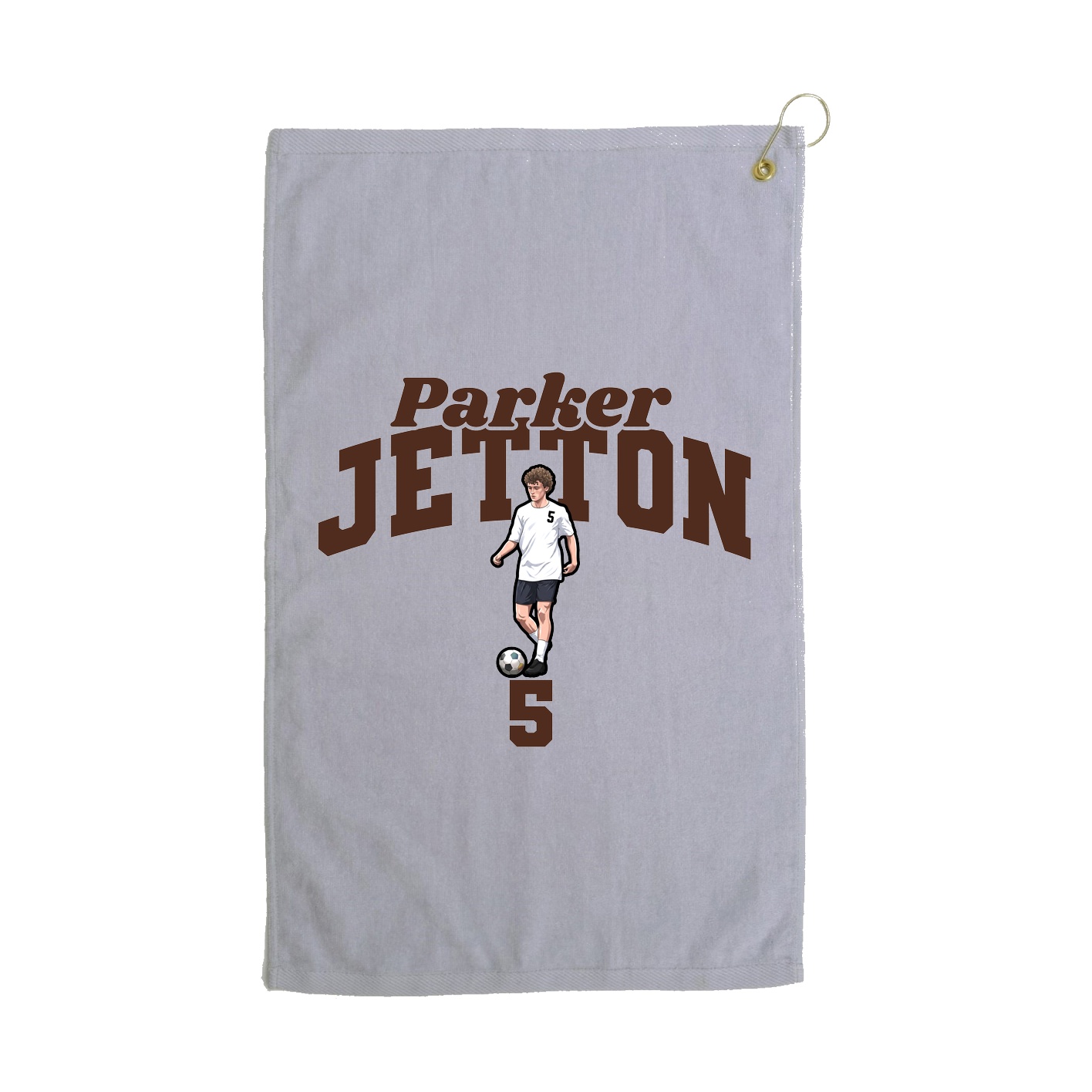 Golf Towel — Signature Arch in Grey