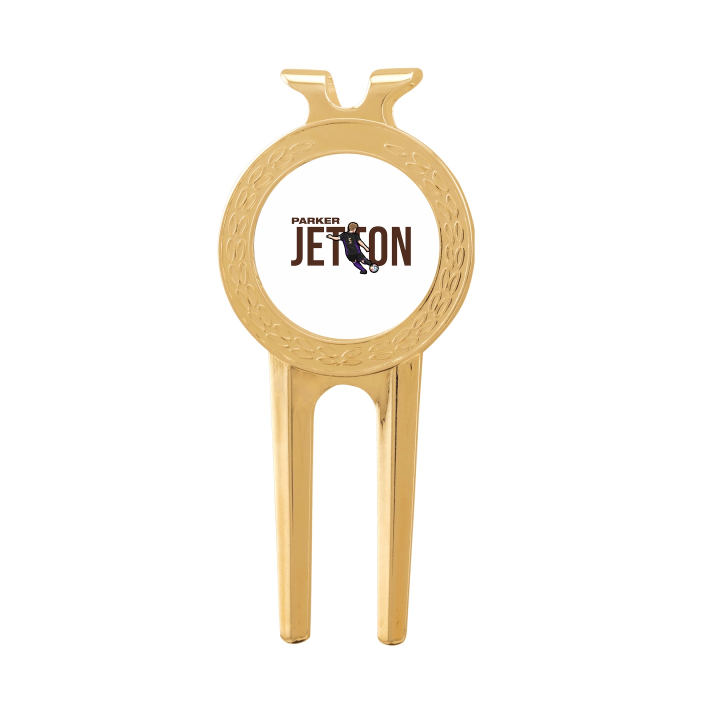 Divot Tool with Ball Marker — Player Name in Classic