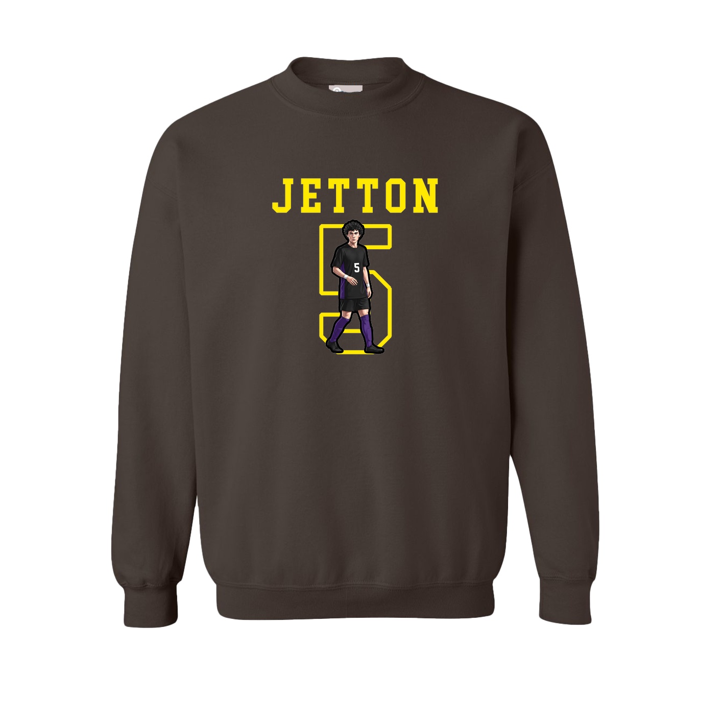 Fleece Crew — Shirsey in Brown