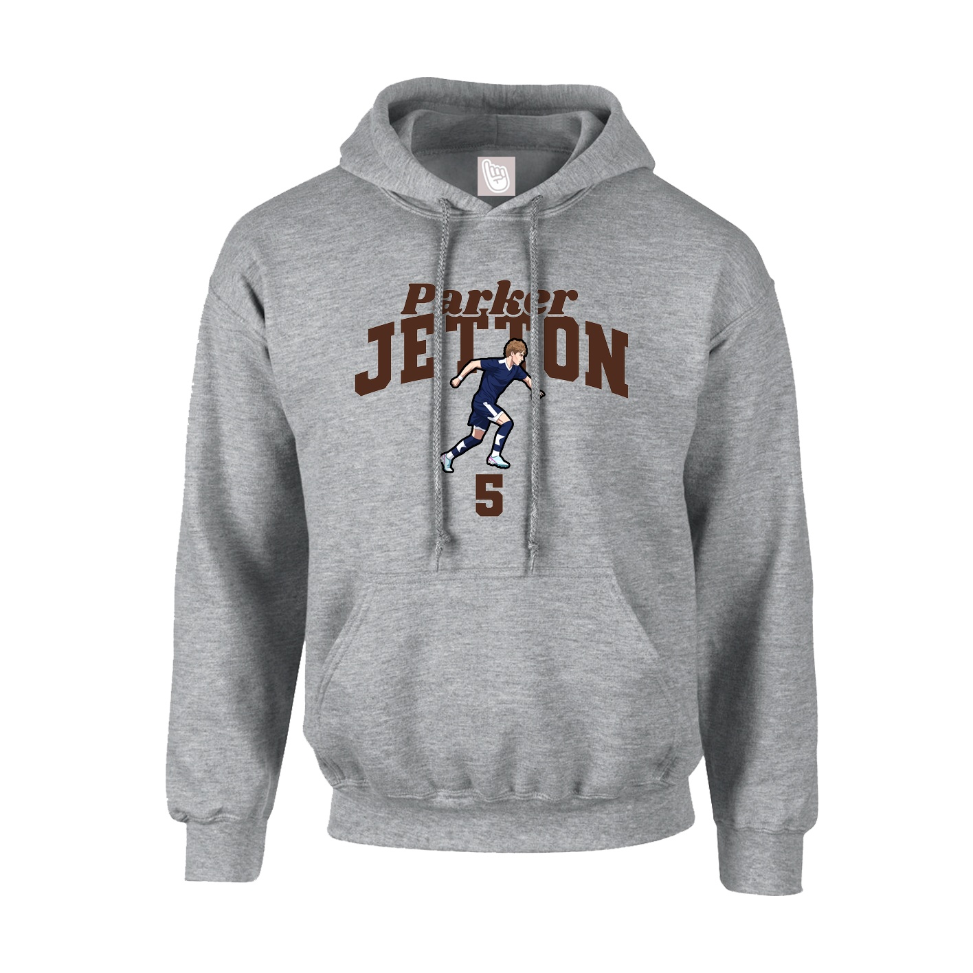 Hoodie — Signature Arch in Grey