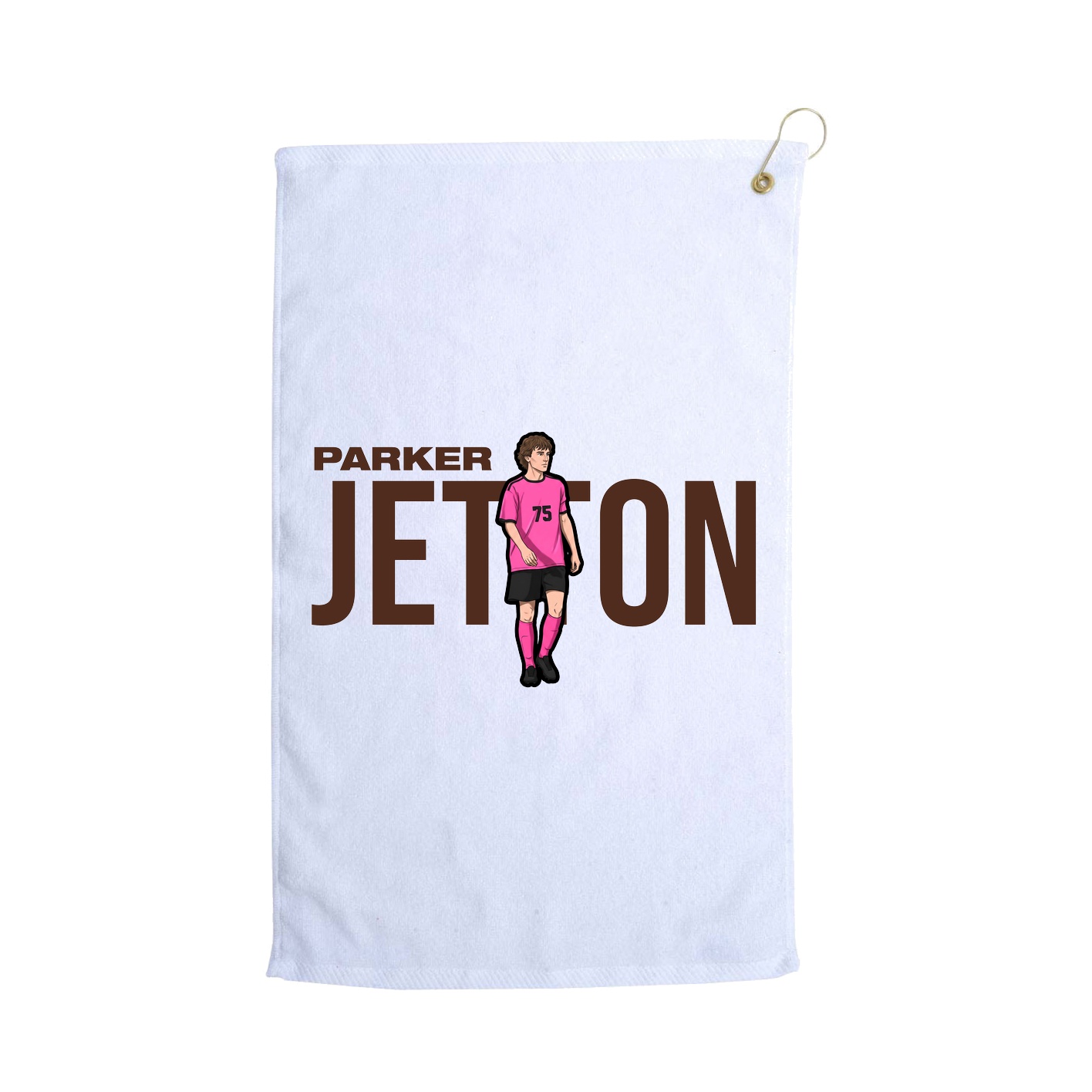 Golf Towel — Player Name in White