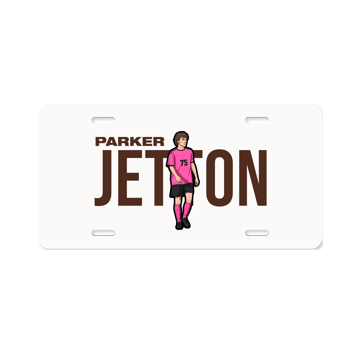 License Plate — Player Name in Classic