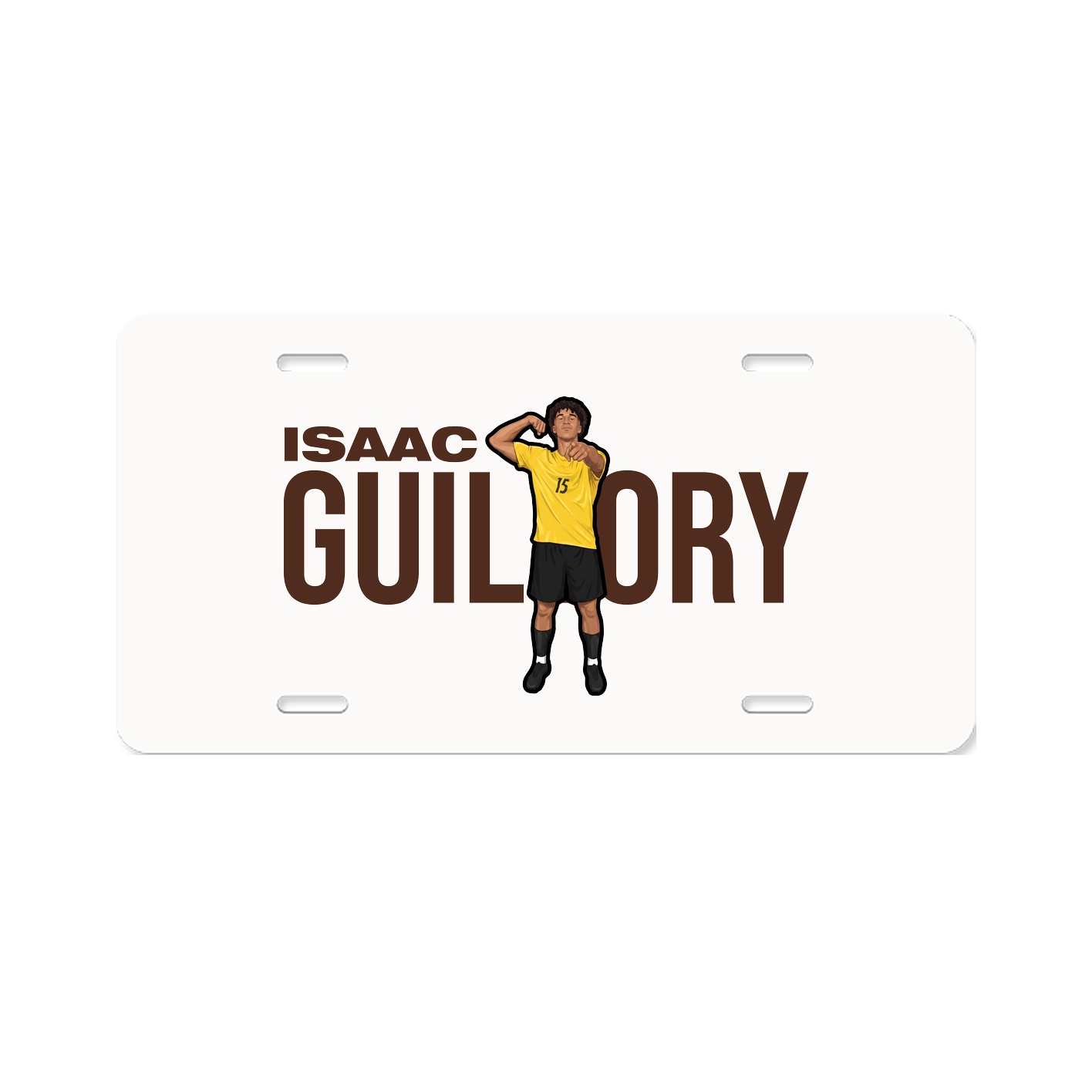 License Plate — Player Name in Classic