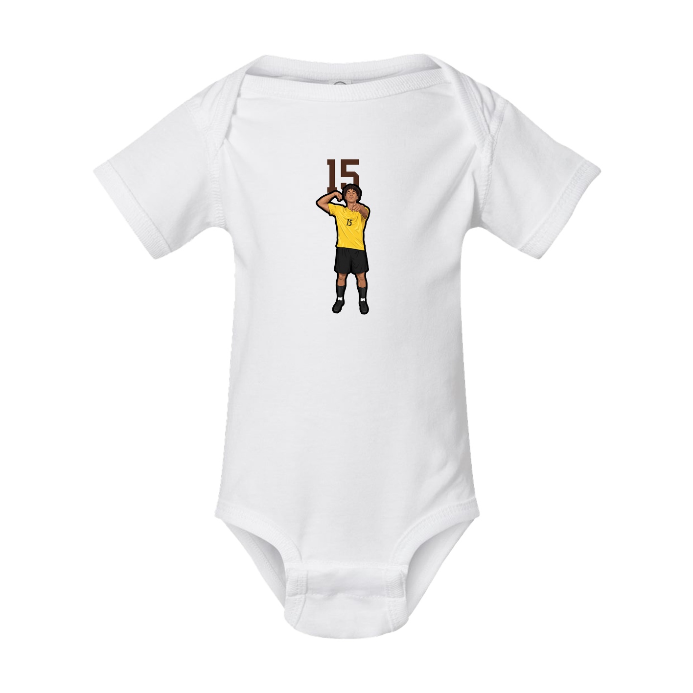 Baby Onesie — Number Top in White