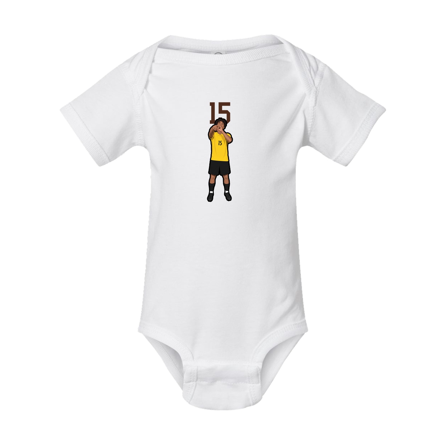 Baby Onesie — Number Top in White