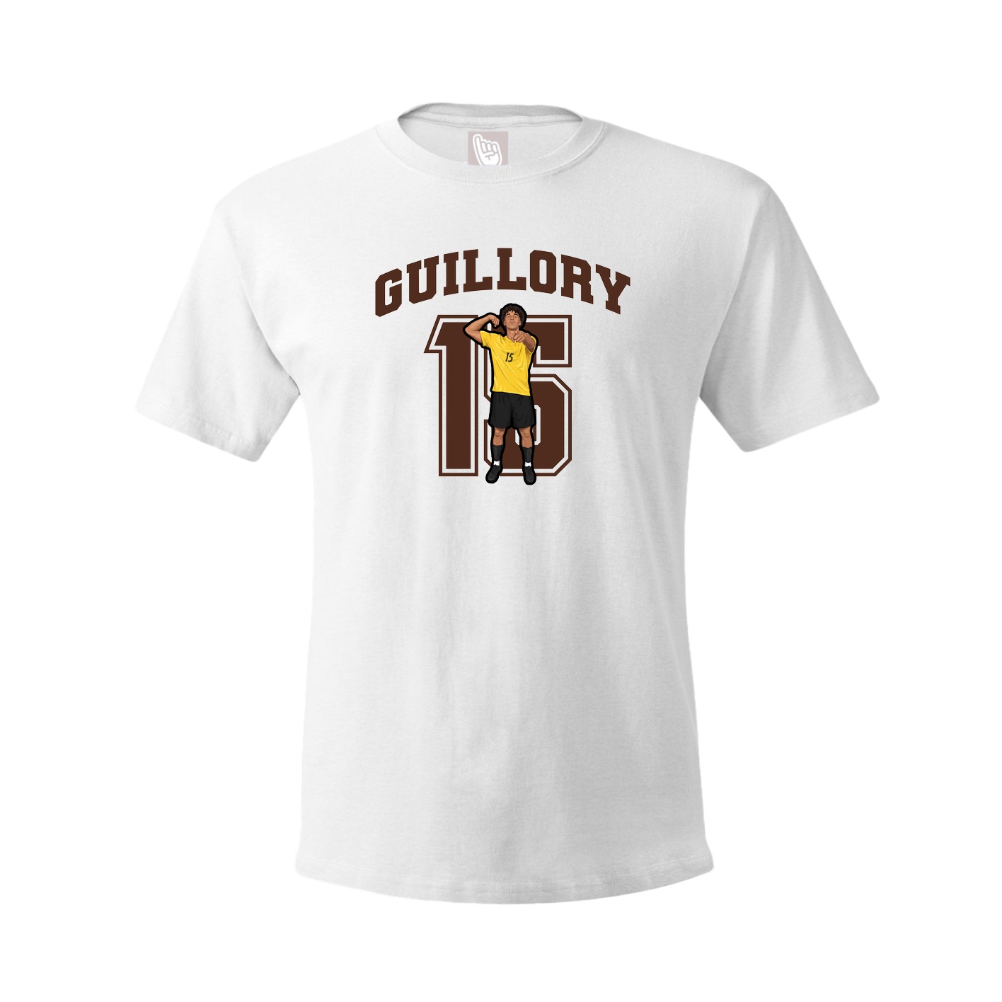 Youth Tee — Number in White