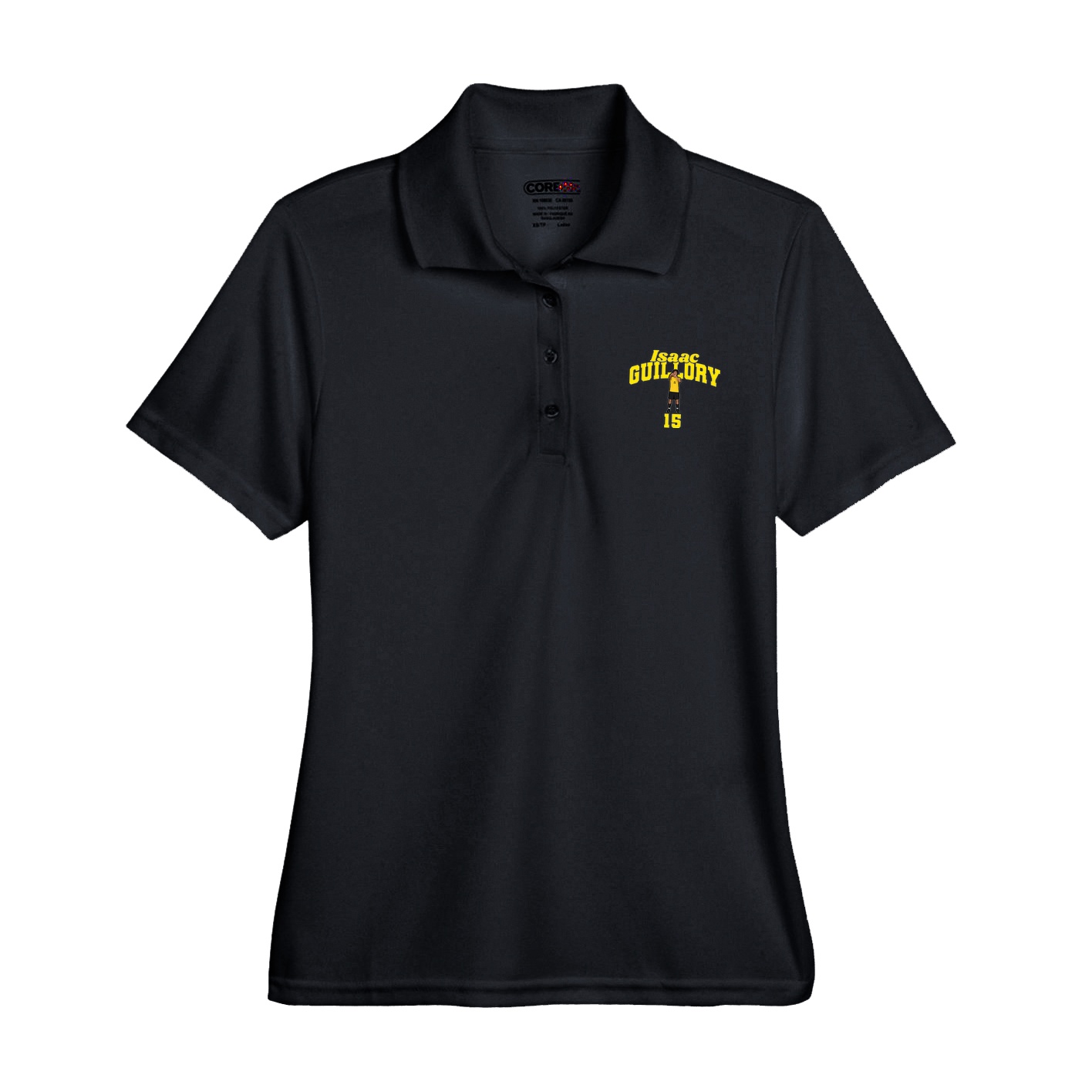 Womens Performance Polo — Signature Arch in Black