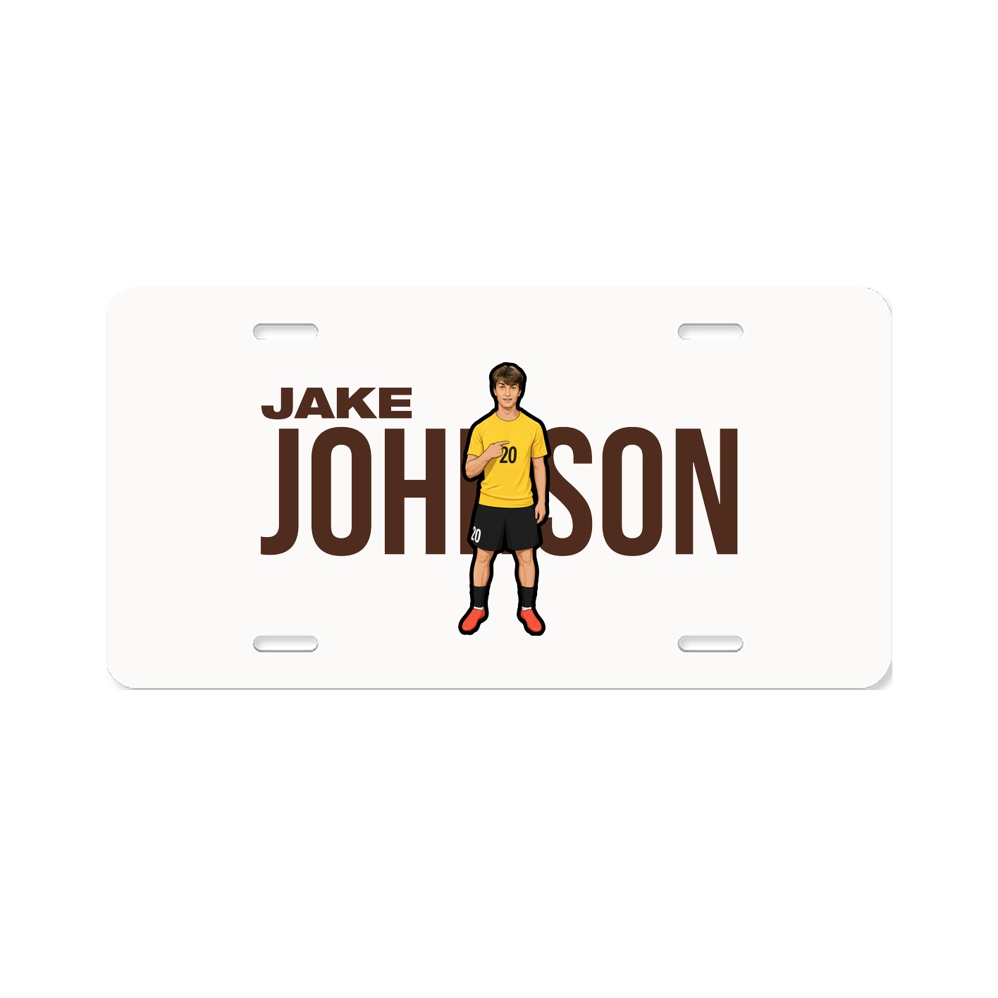 License Plate — Player Name in Classic