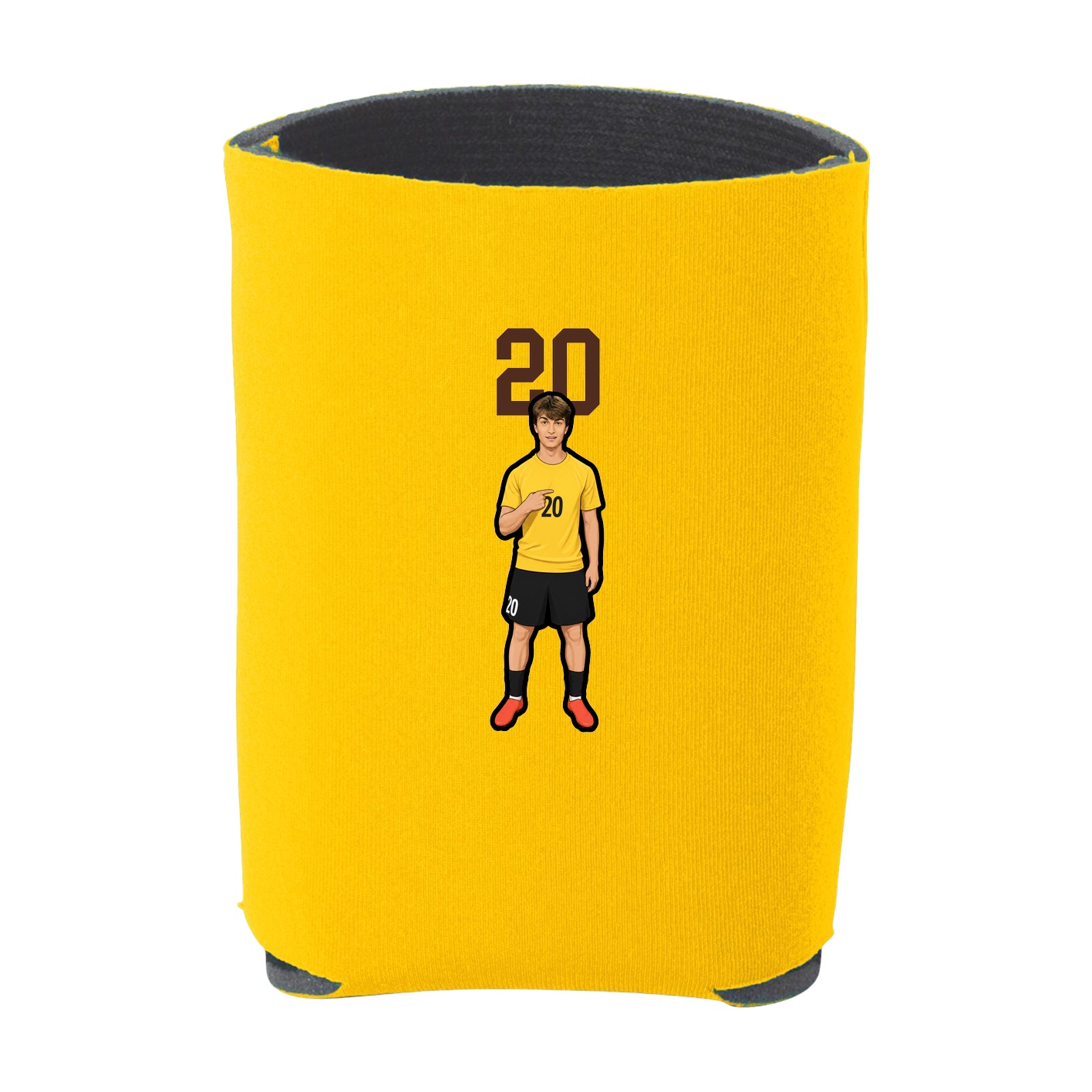 Can Holder — Number Top in Yellow