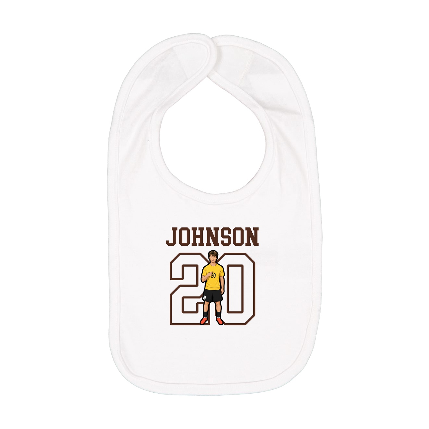 Infant Bib — Shirsey in White