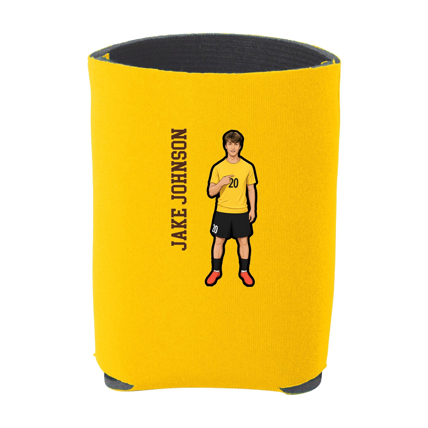 Can Holder — Name Vertical in Yellow