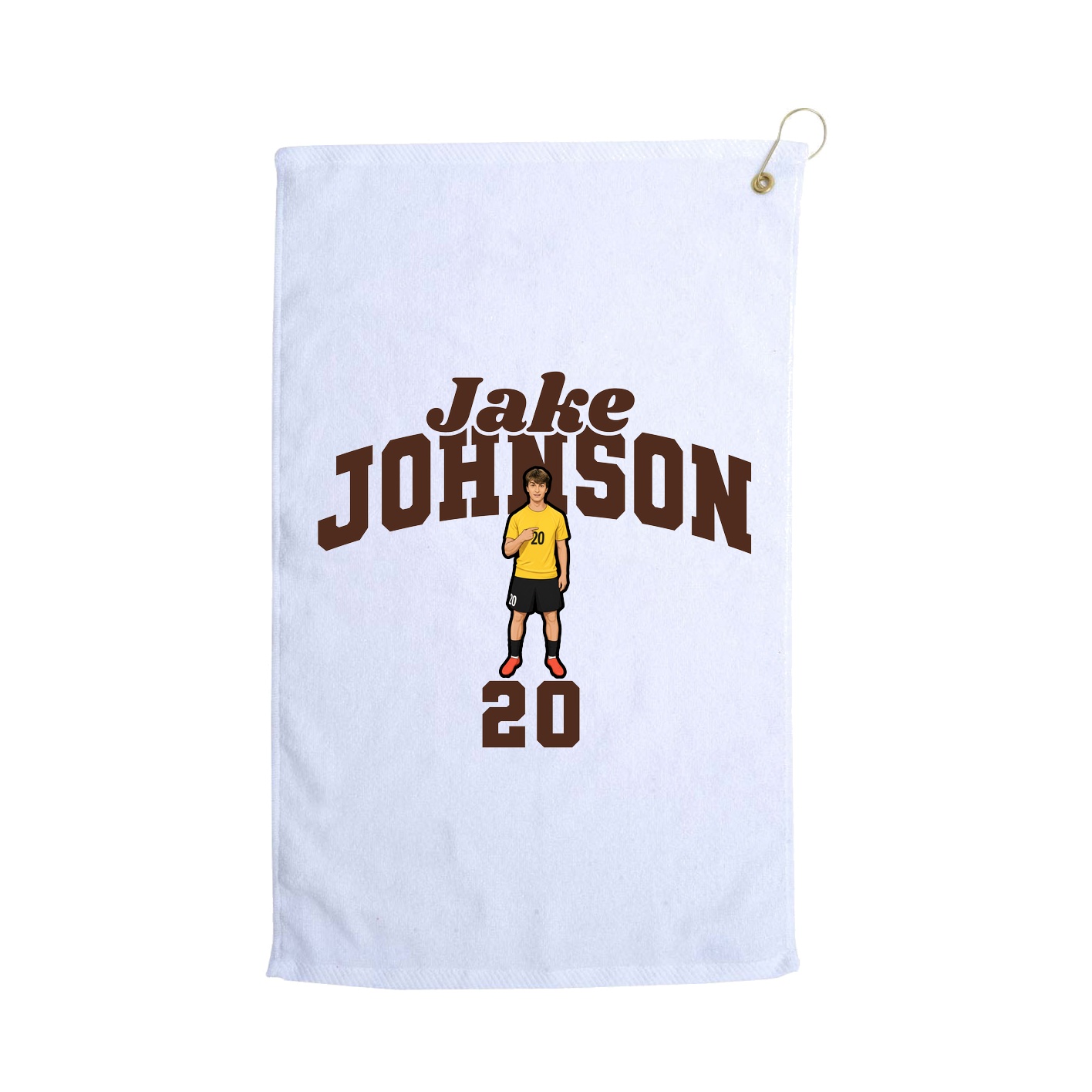 Golf Towel — Signature Arch in White