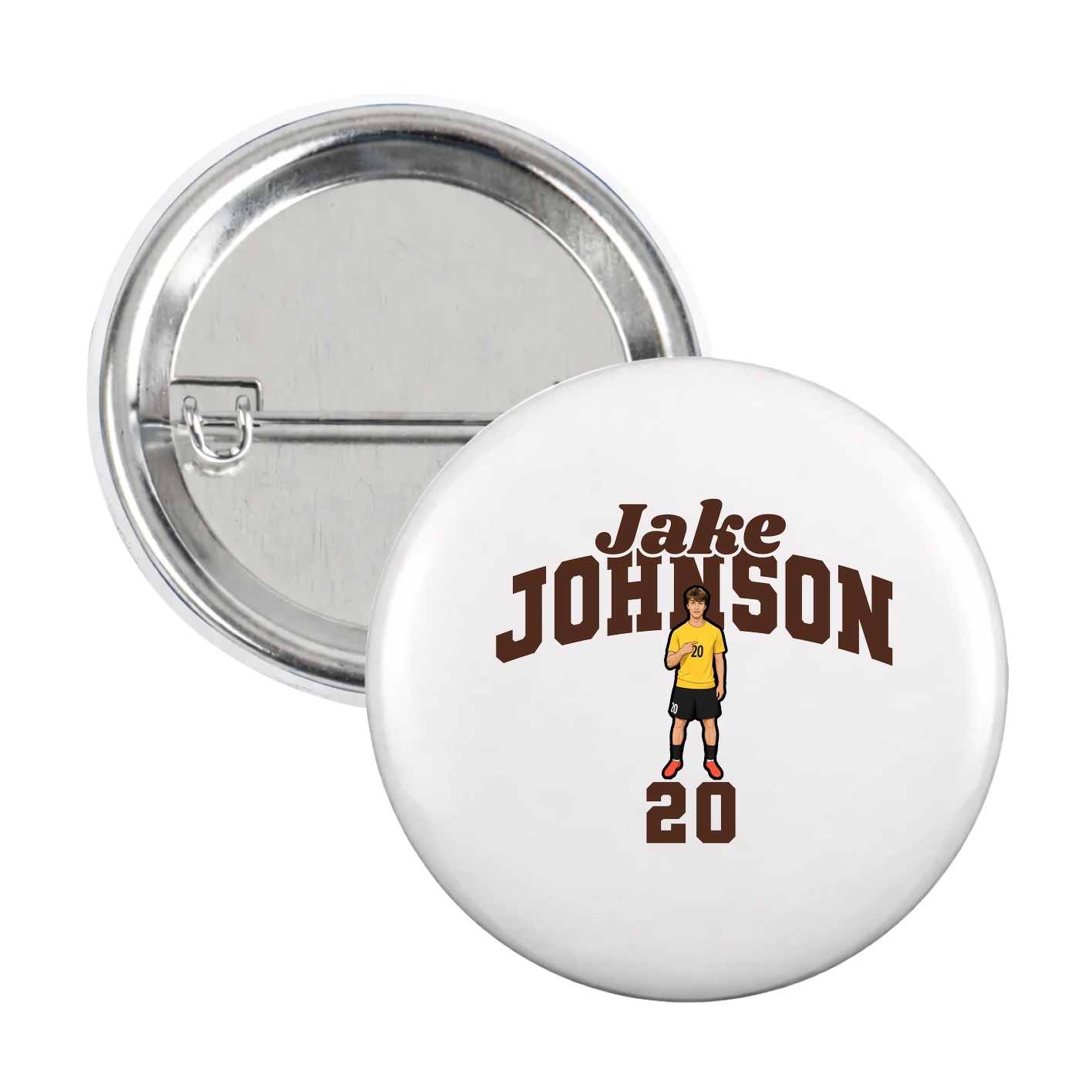 Game Day Button — Signature Arch in White