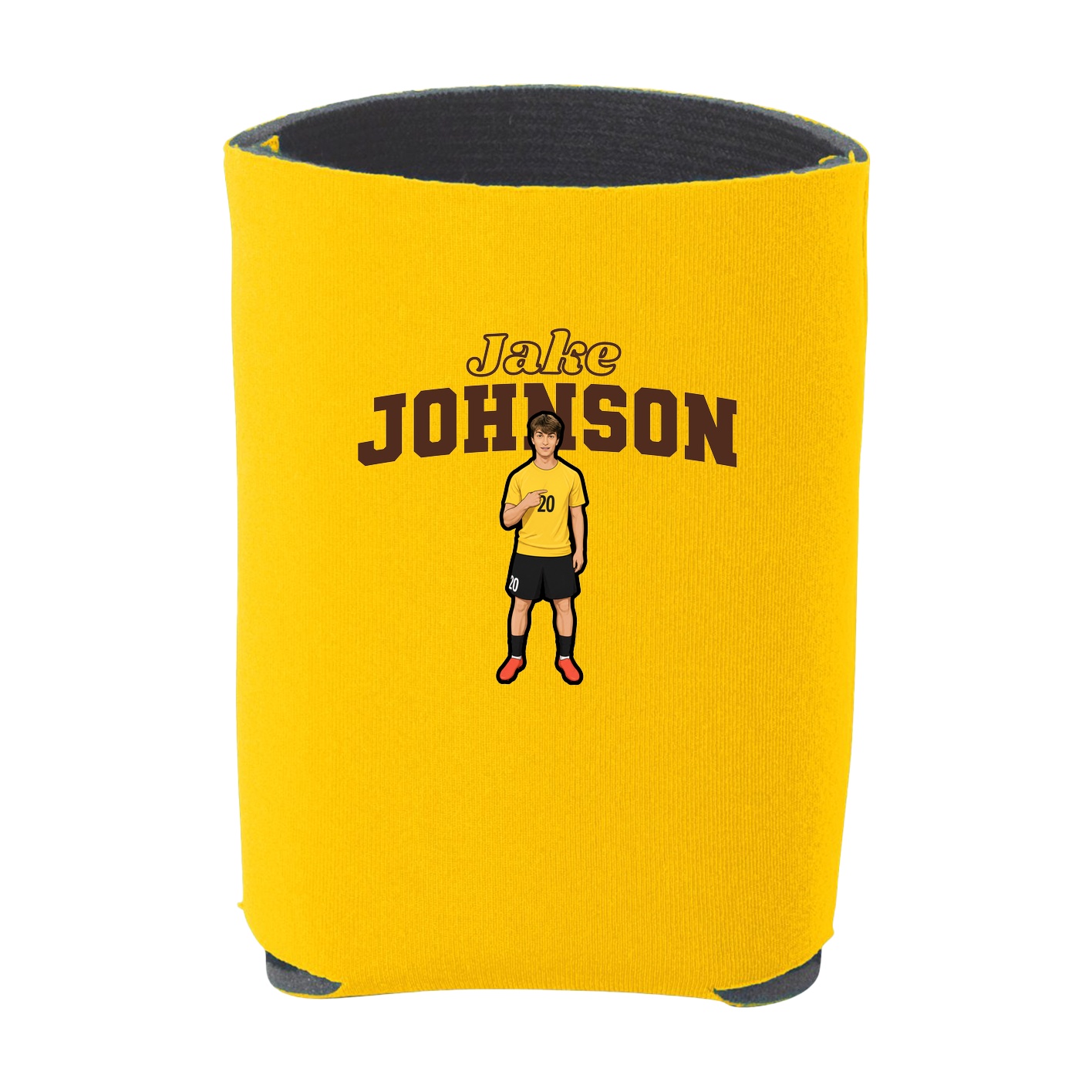 Can Holder — Name Arch in Yellow