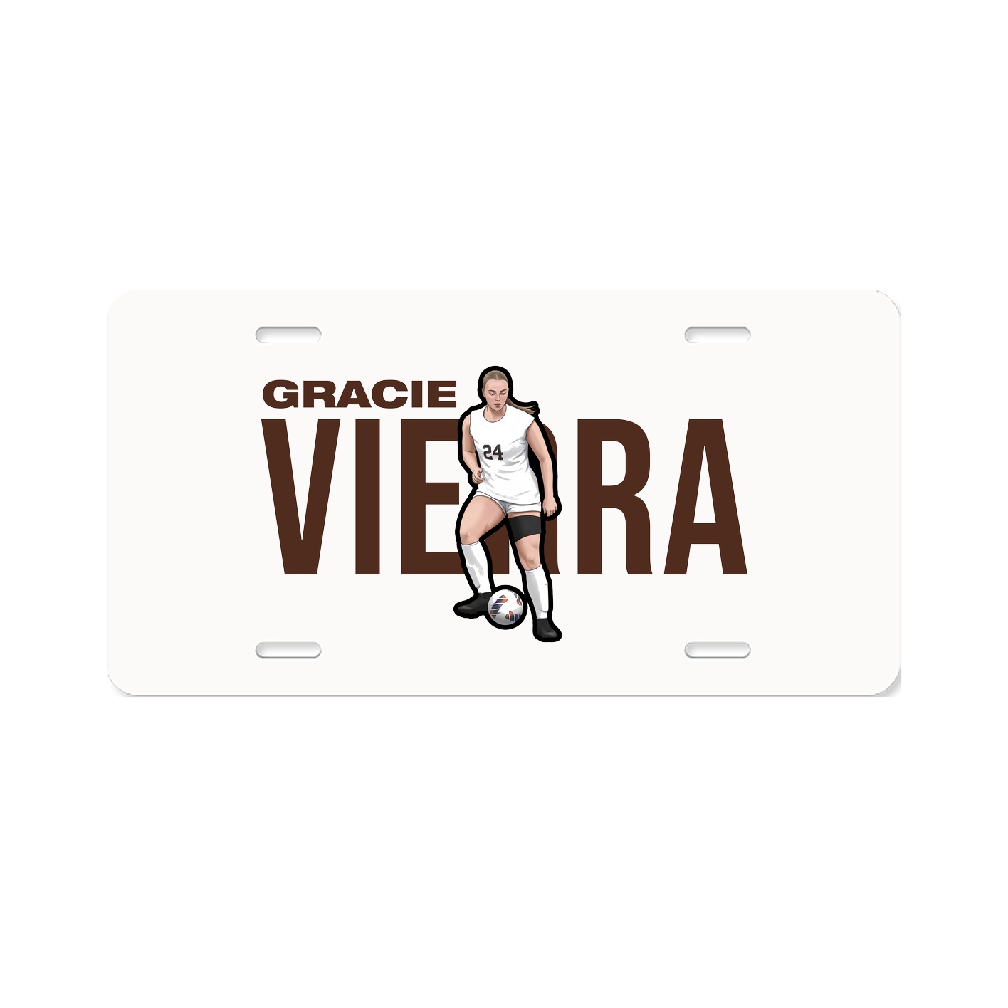 License Plate — Player Name in Classic