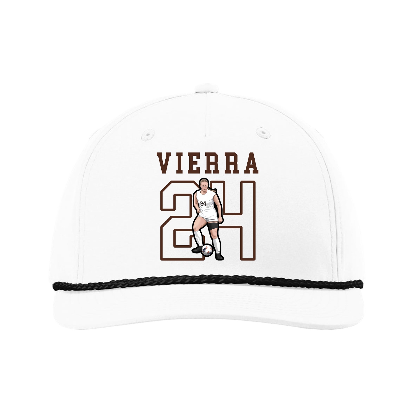 Five-Panel Classic Rope Cap — Shirsey in White