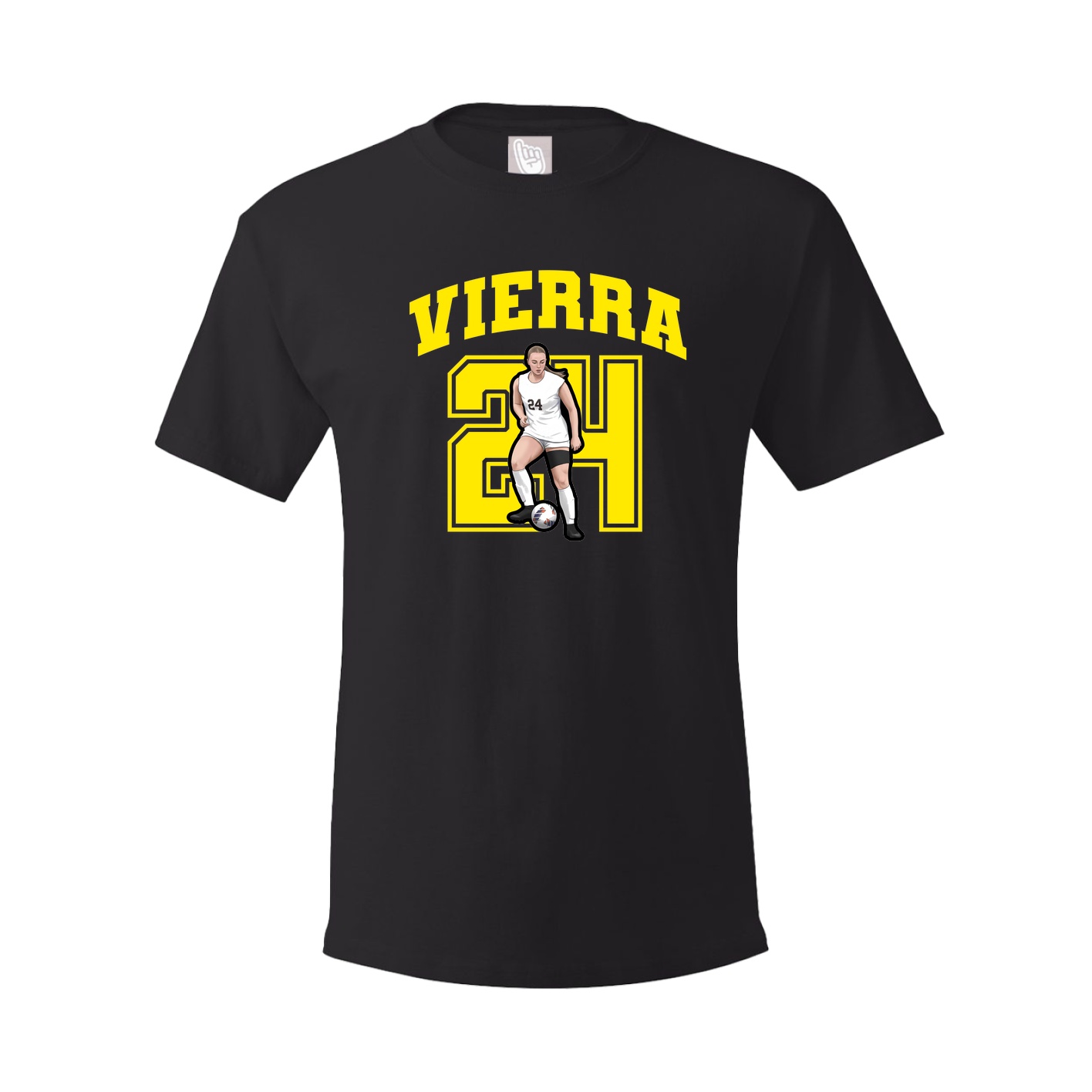 Youth Tee — Number in Black