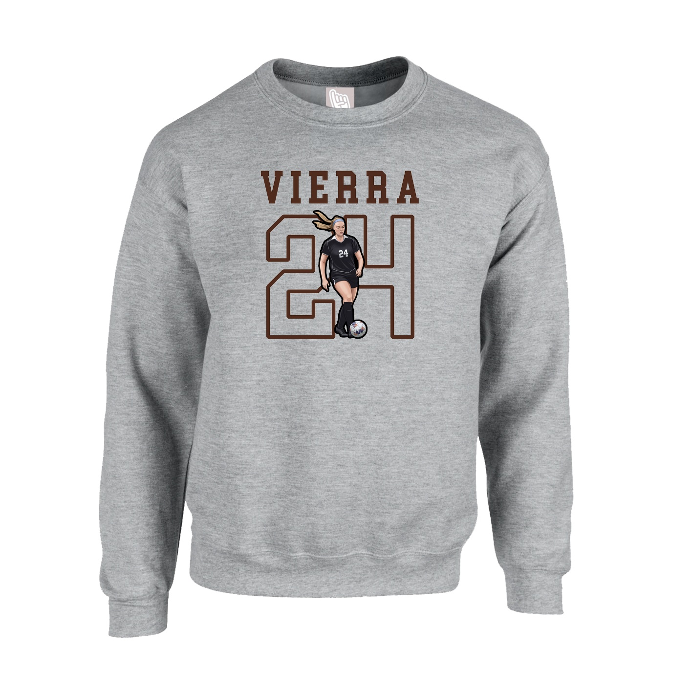 Fleece Crew — Shirsey in Grey