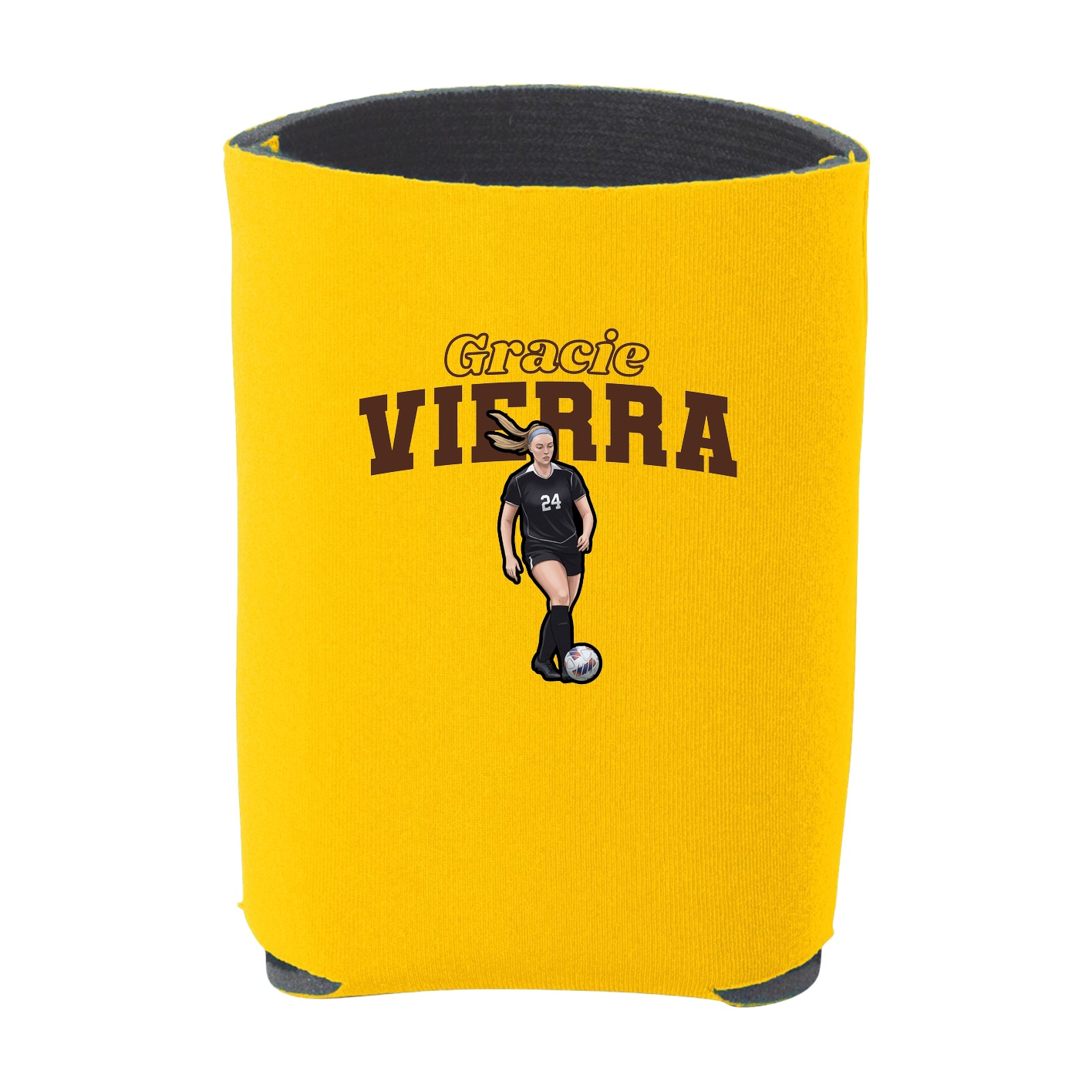 Can Holder — Name Arch in Yellow