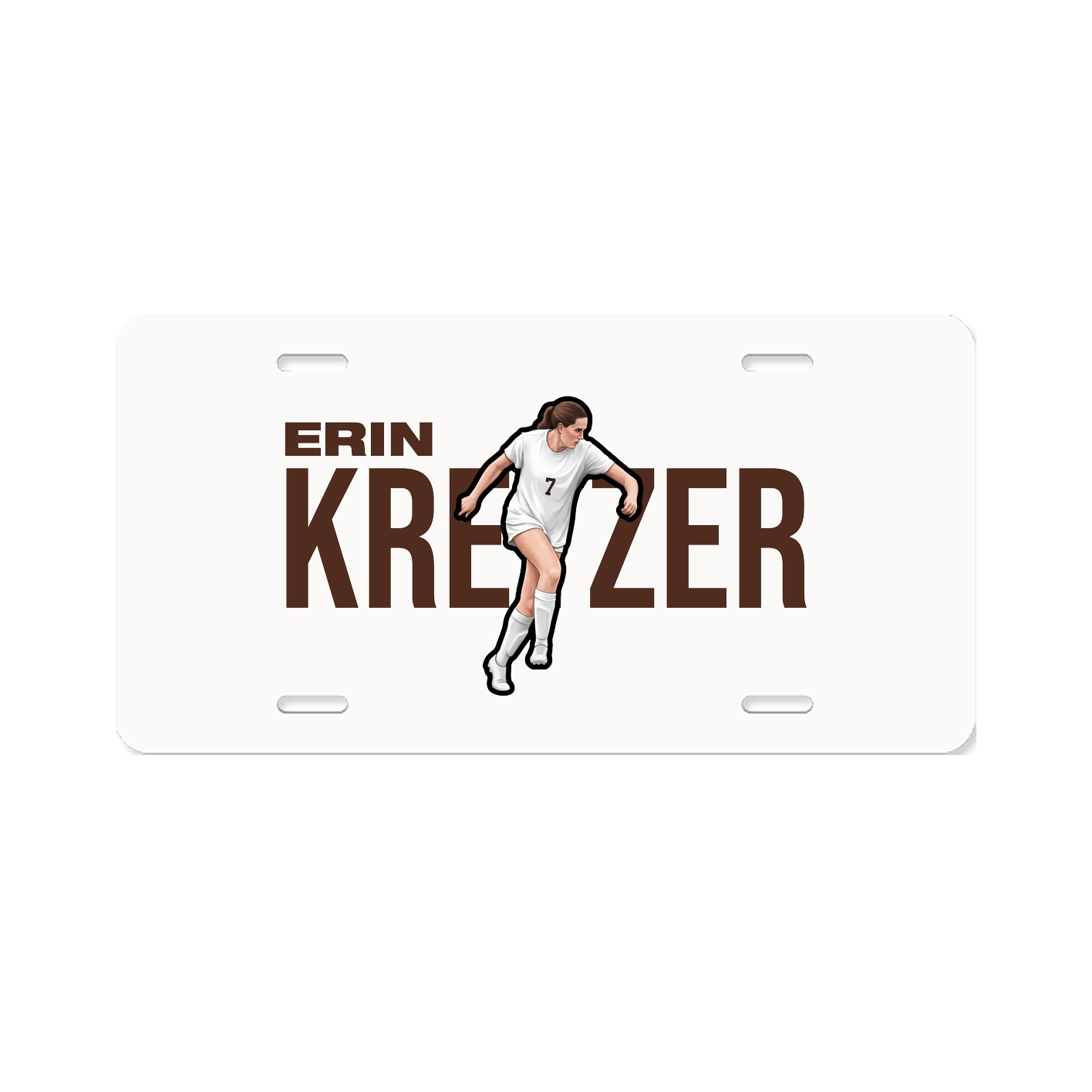 License Plate — Player Name in Classic