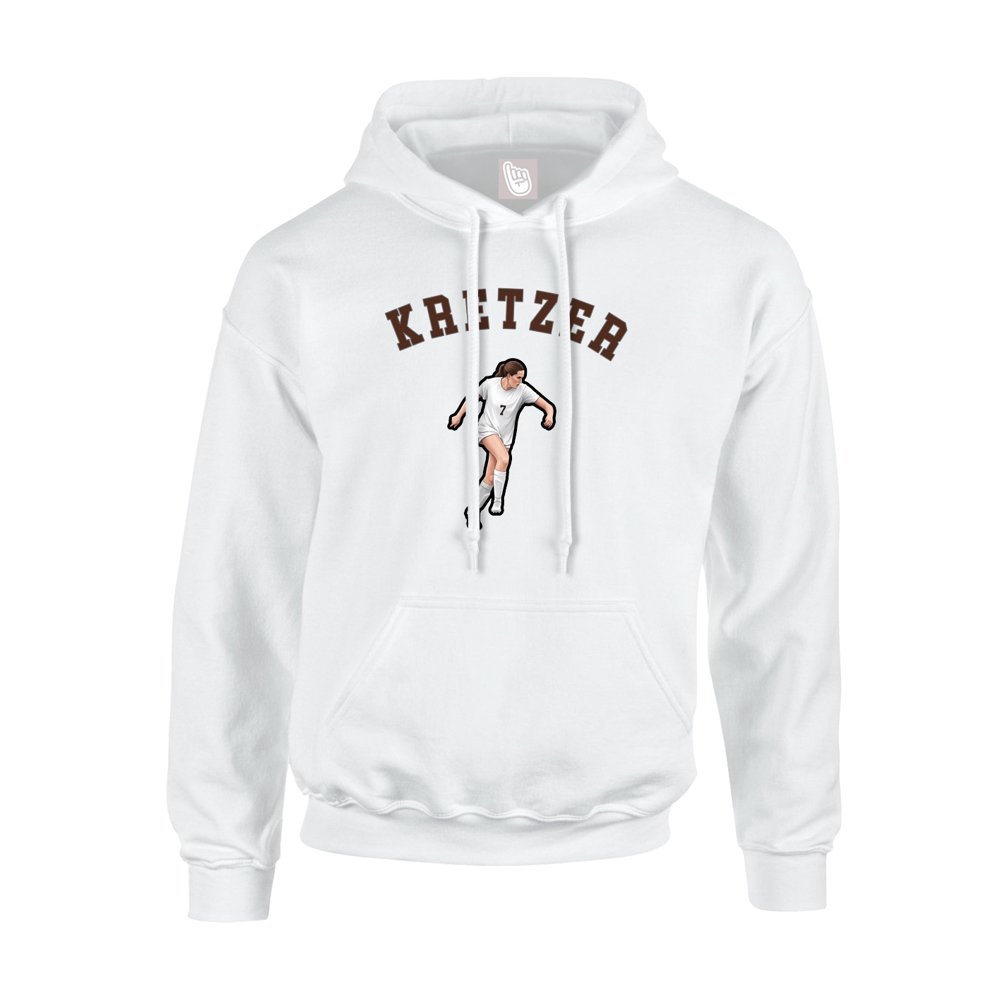Youth Hoodie — Shirsey Arch in White