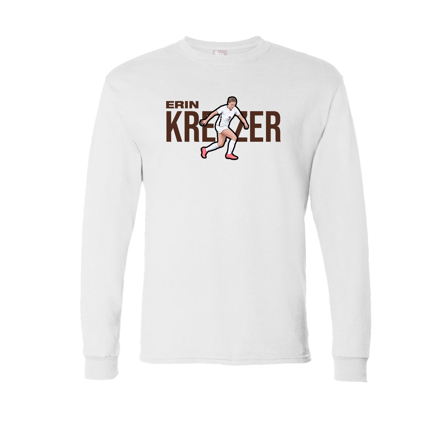 Long Sleeve Tee — Player Name in White
