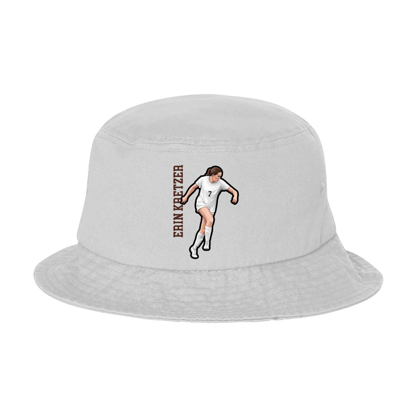Bucket Cap — Name Vertical in White