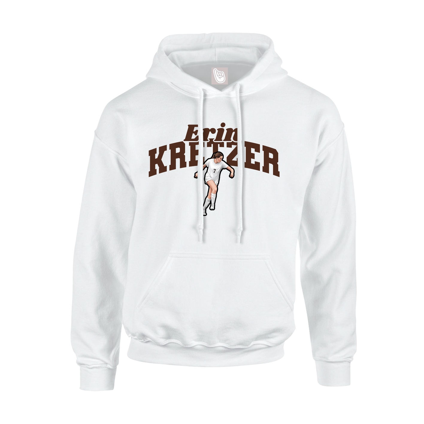 Hoodie — Signature Arch in White