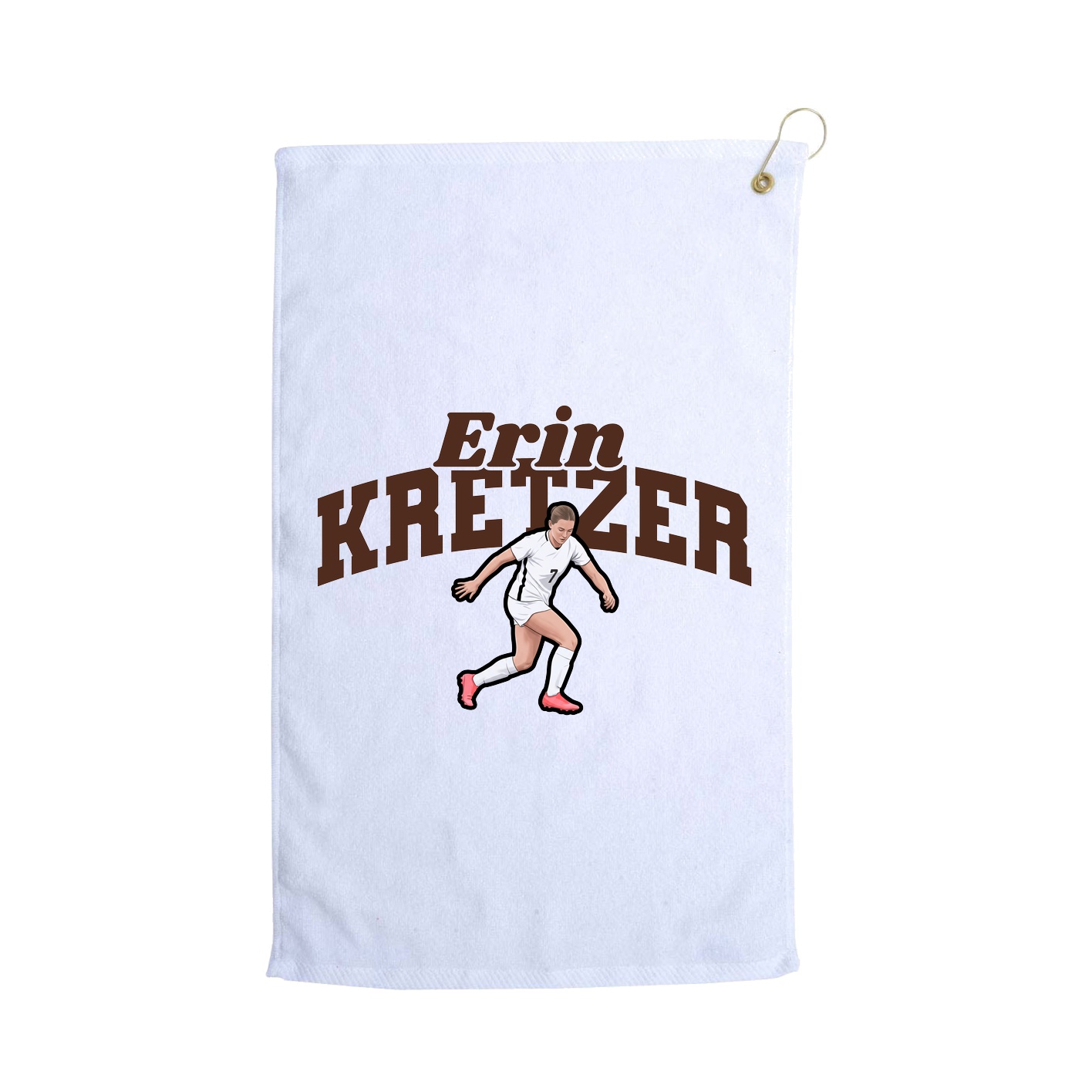 Golf Towel — Signature Arch in White