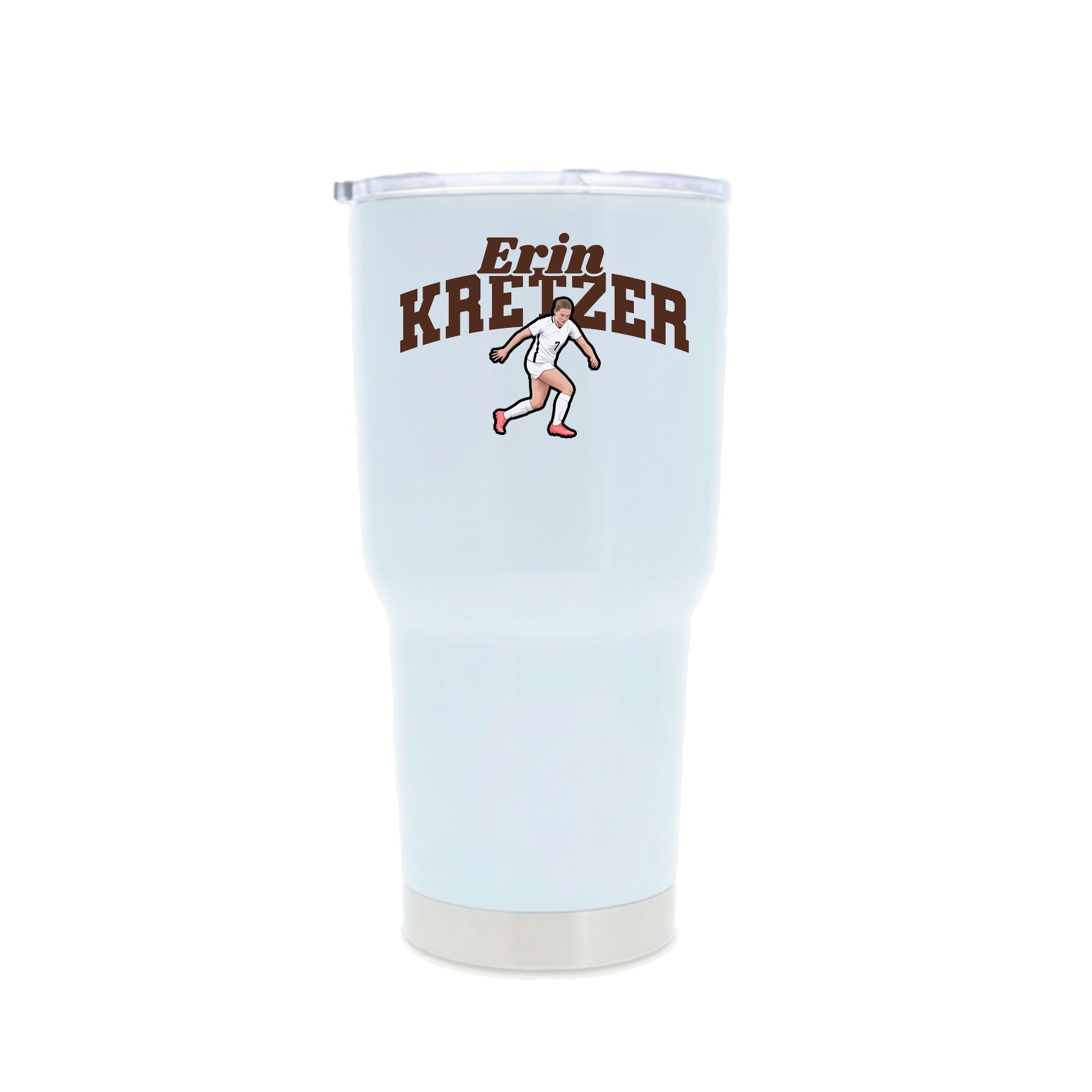 30oz Stainless Steel Tumbler — Signature Arch in White