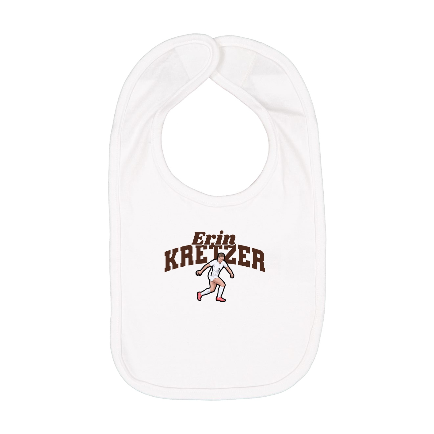 Infant Bib — Signature Arch in White