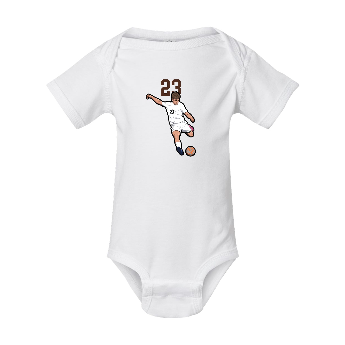 Baby Onesie — Number Top in White