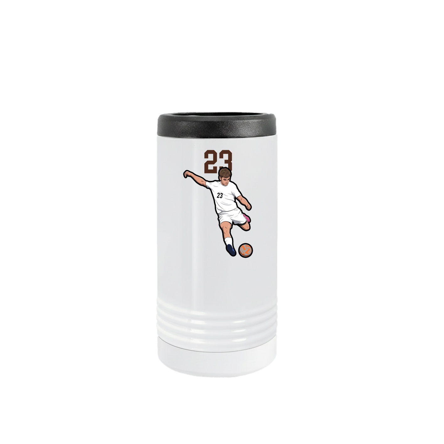 Slim Beverage Holder — Number Top in White